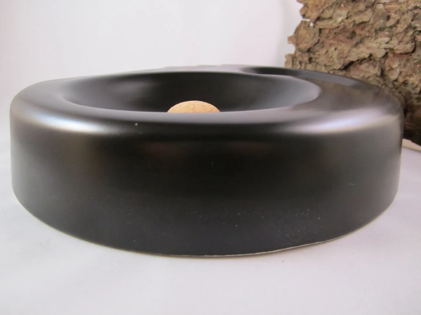 Pfeifenaschenbecher 21cm rund schwarz – Produktbild 2