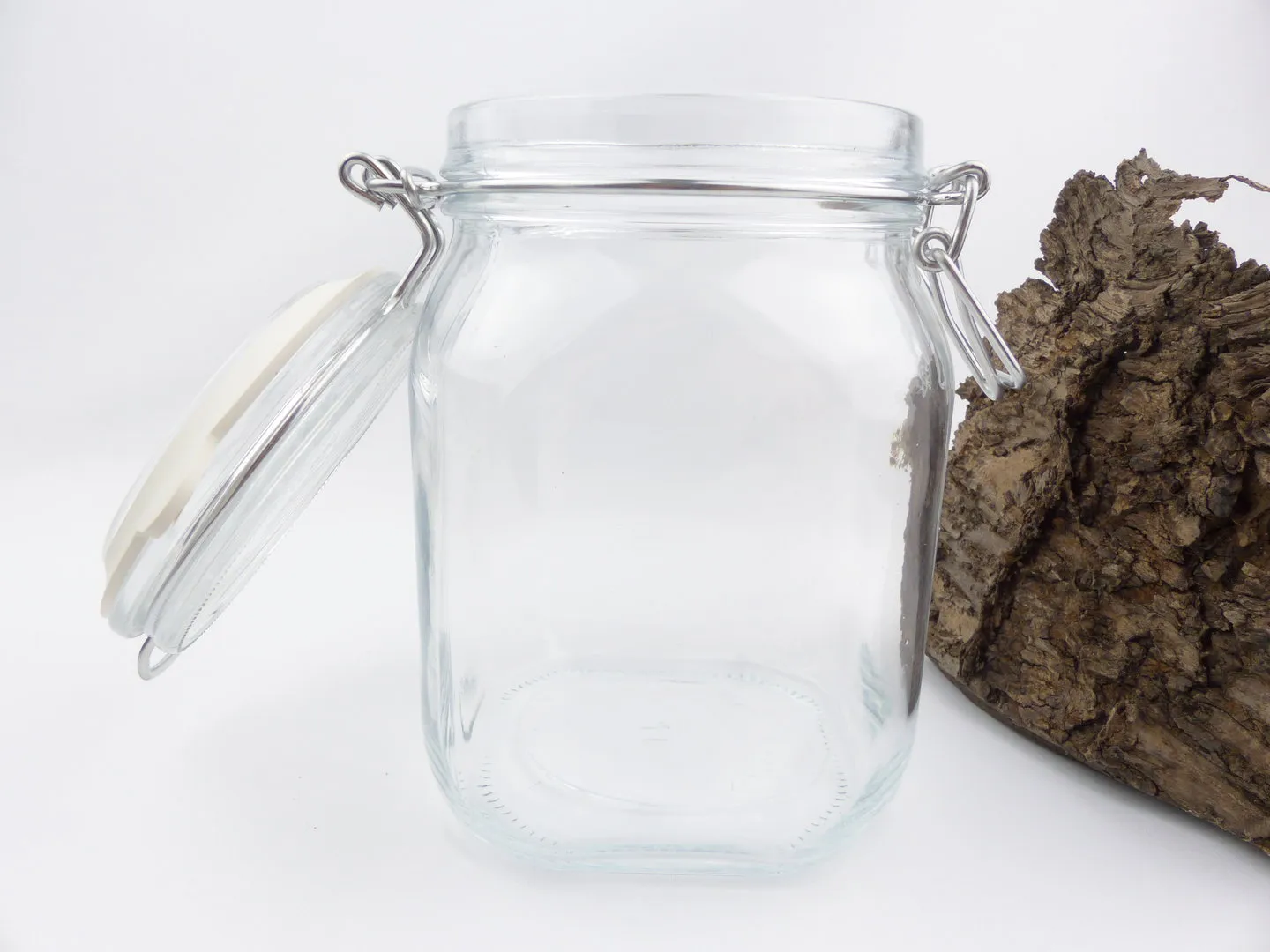 Drahtbügelglas Tabak Schnappdeckel 1000ml – Produktbild 3
