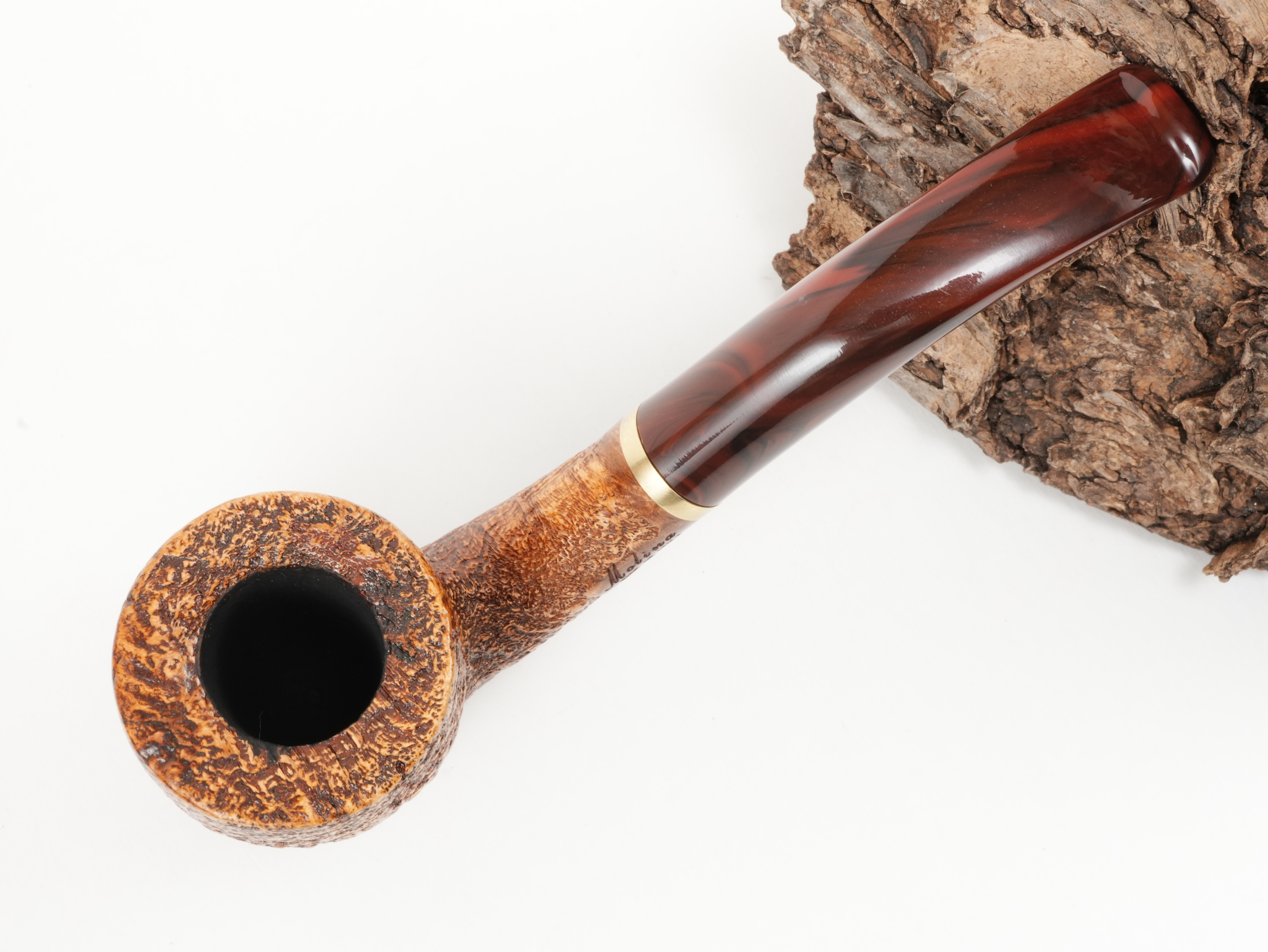 Molina Striato Pfeife sand braun 12