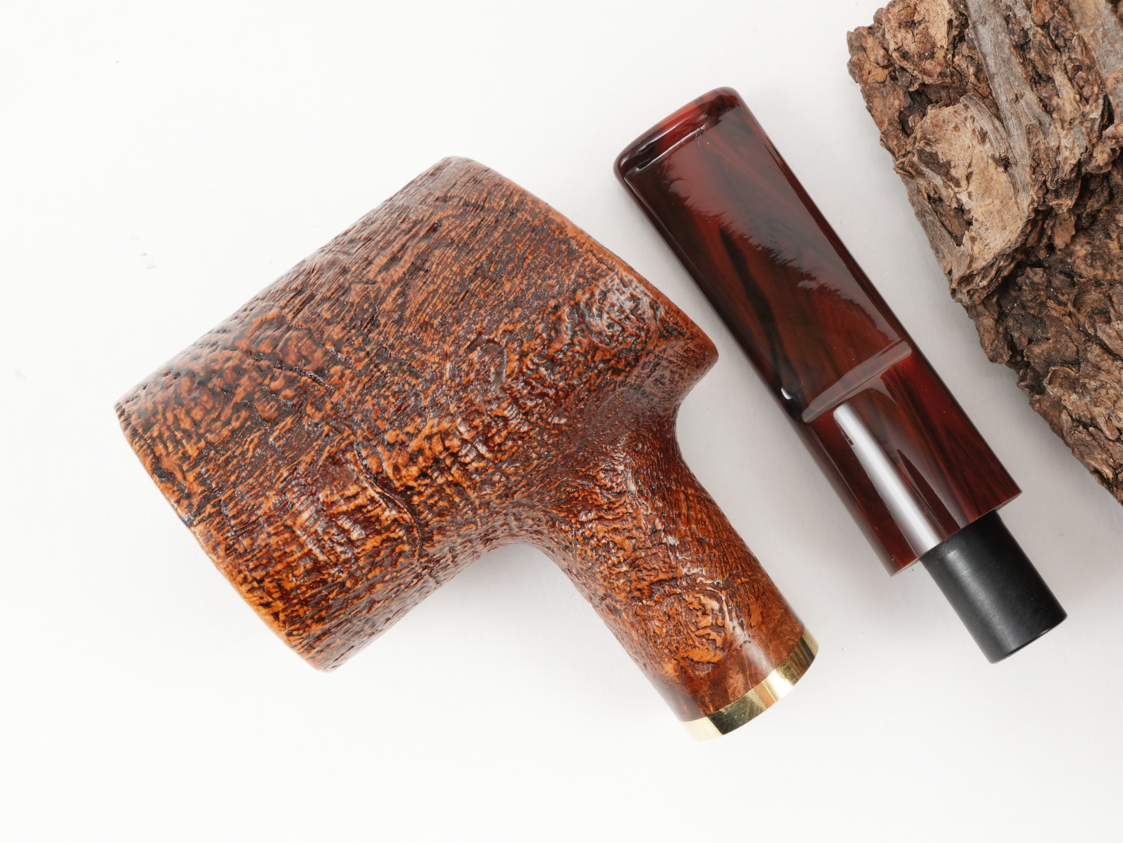 Molina Striato Pfeife sand braun 7