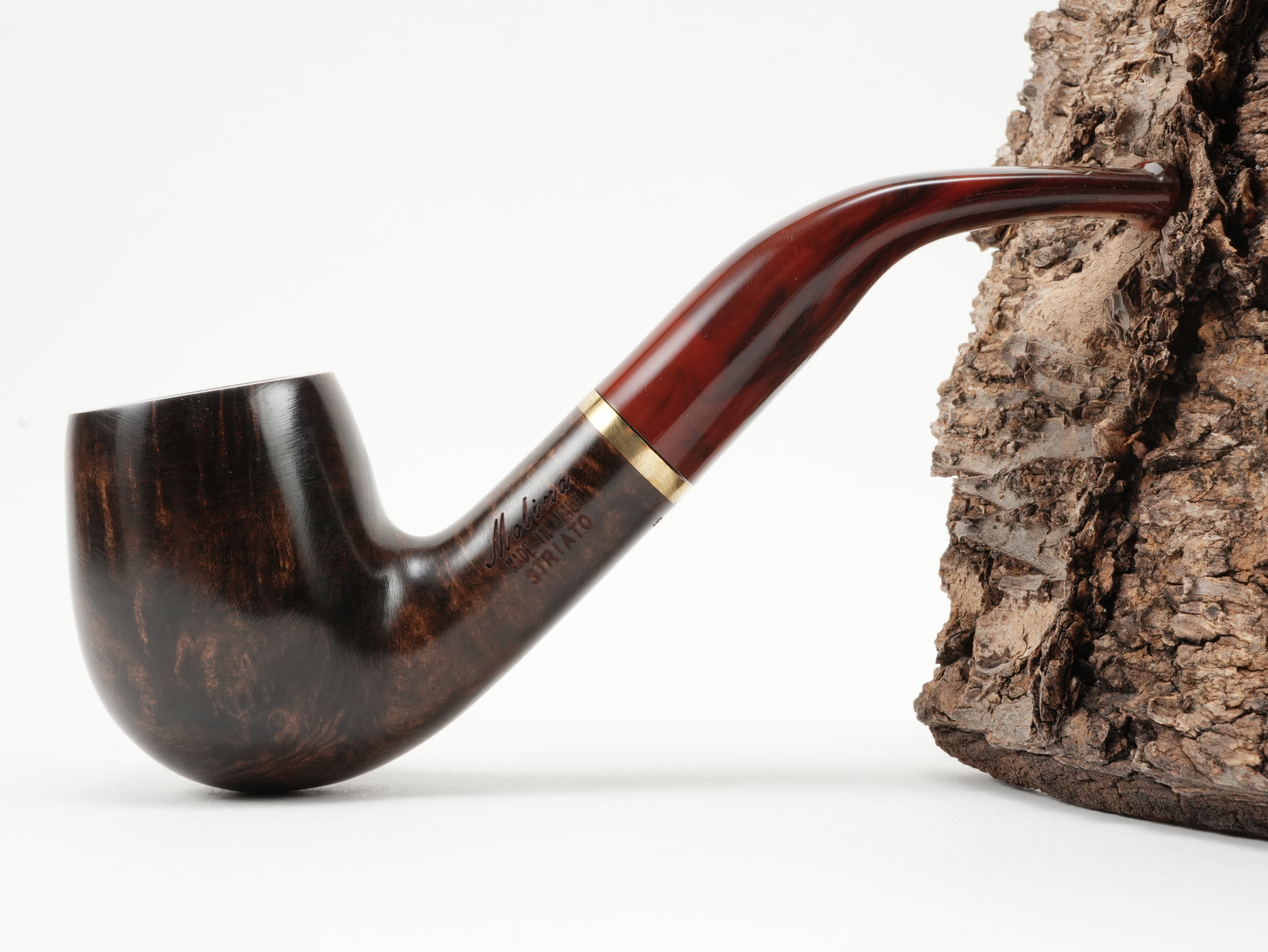 Molina Striato Pfeife dunkelbraun 9