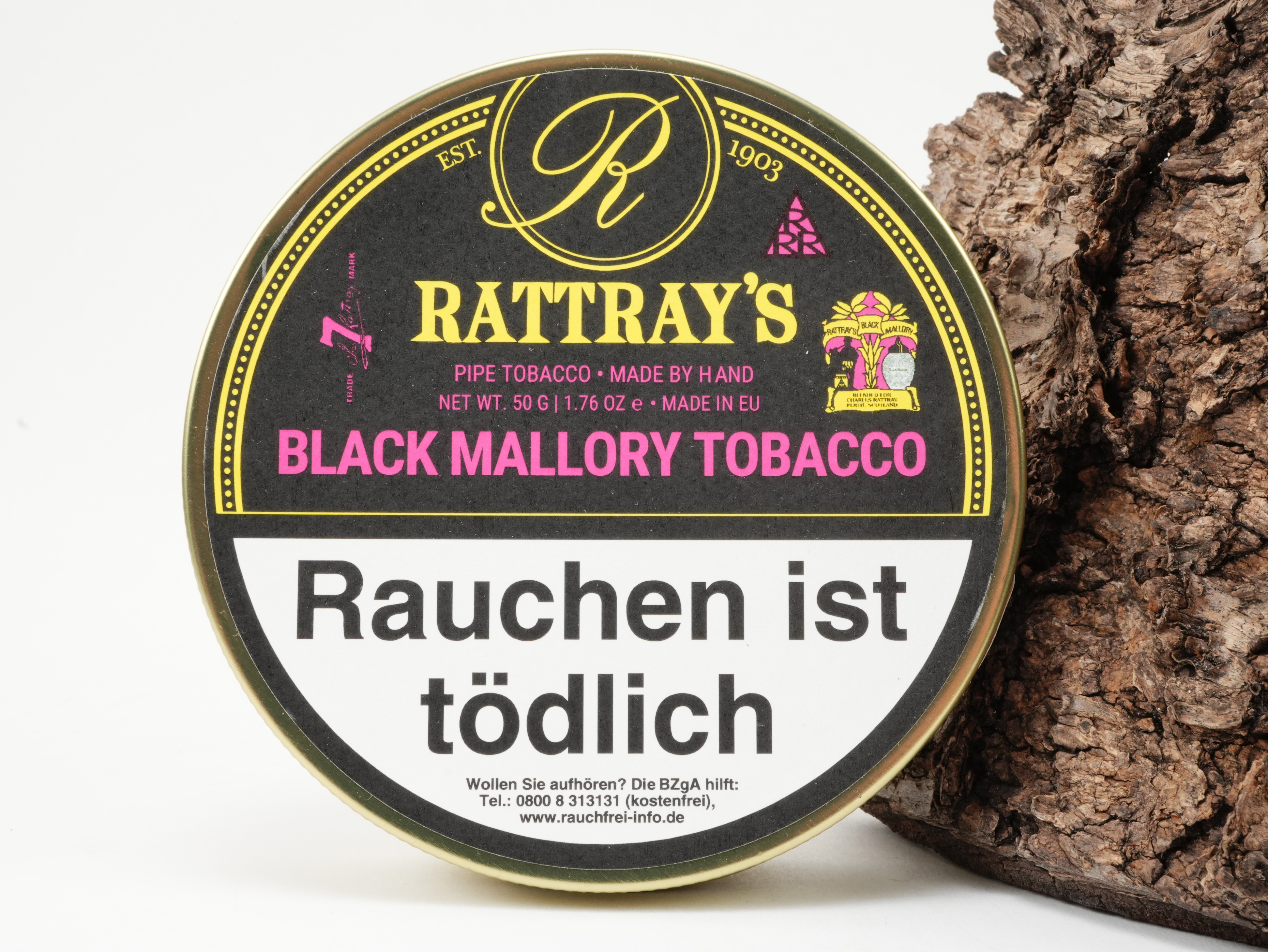 black mallory tobacco Rattray's British Collection Pipe Rattray's Pfeifentabak Black Mallory |