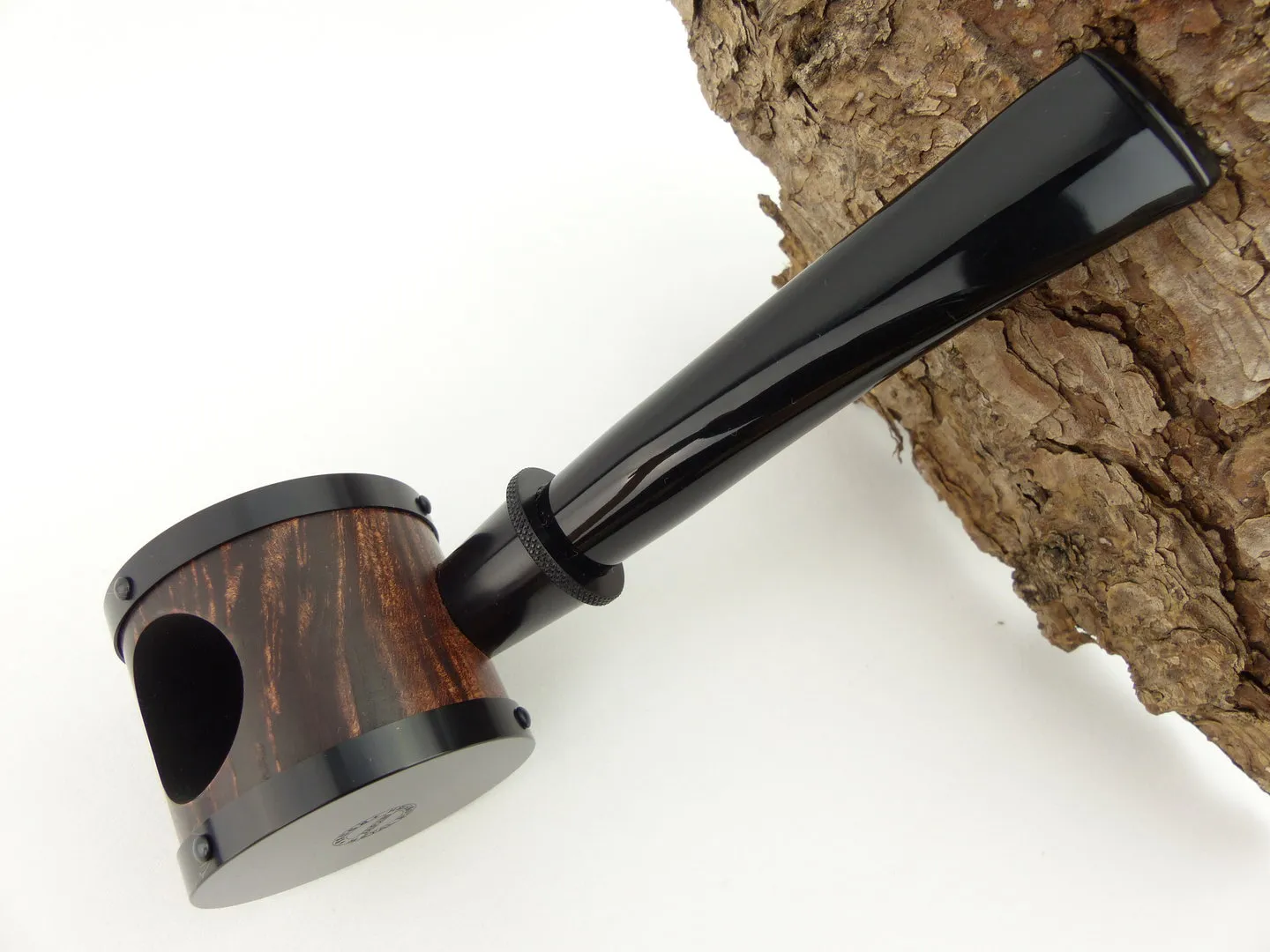 Tsuge Pfeife Blowfish schwarz Filter – Produktbild 3
