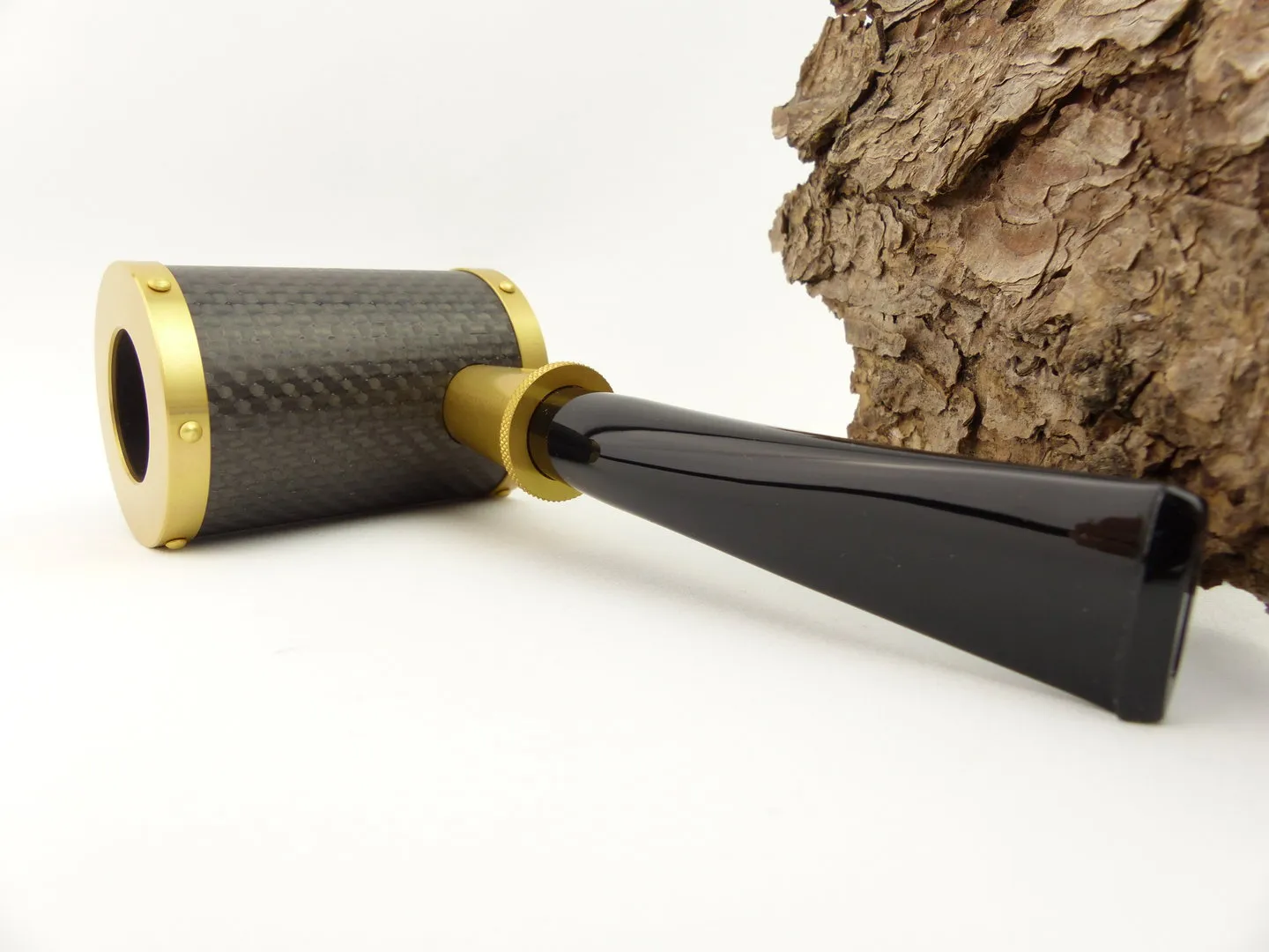 Tsuge Pfeife Yoroi Carbon gold Filter – Produktbild 5