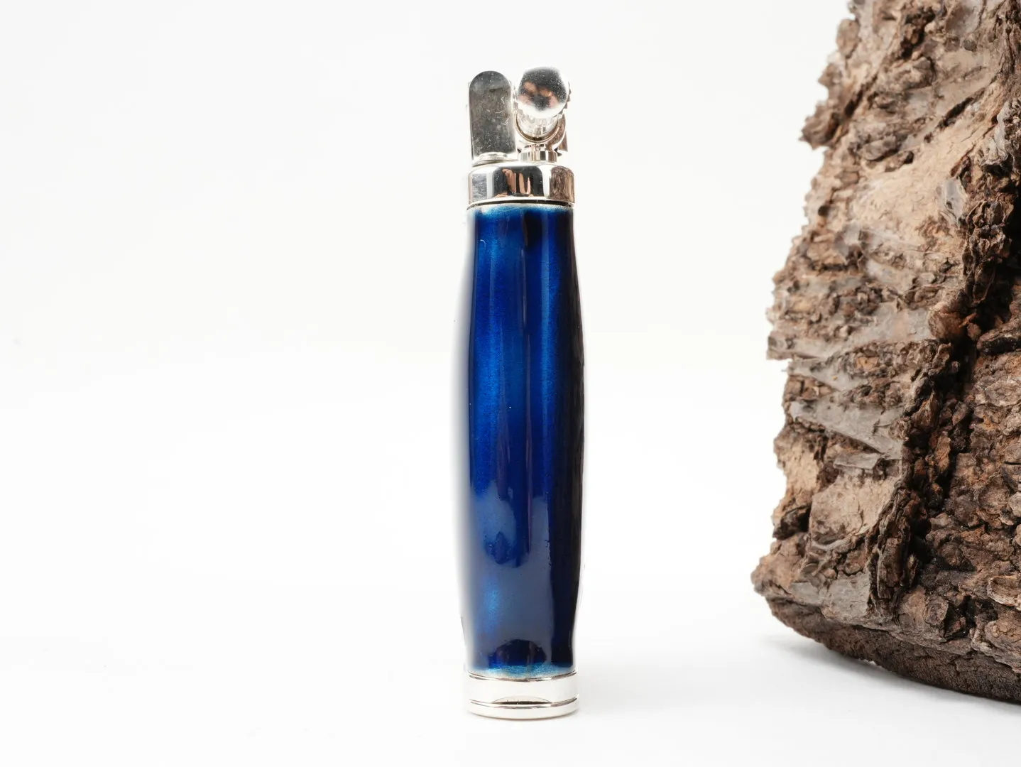 Sillem's Pfeifenfeuerzeug Sterling Silber Blau – Produktbild 4