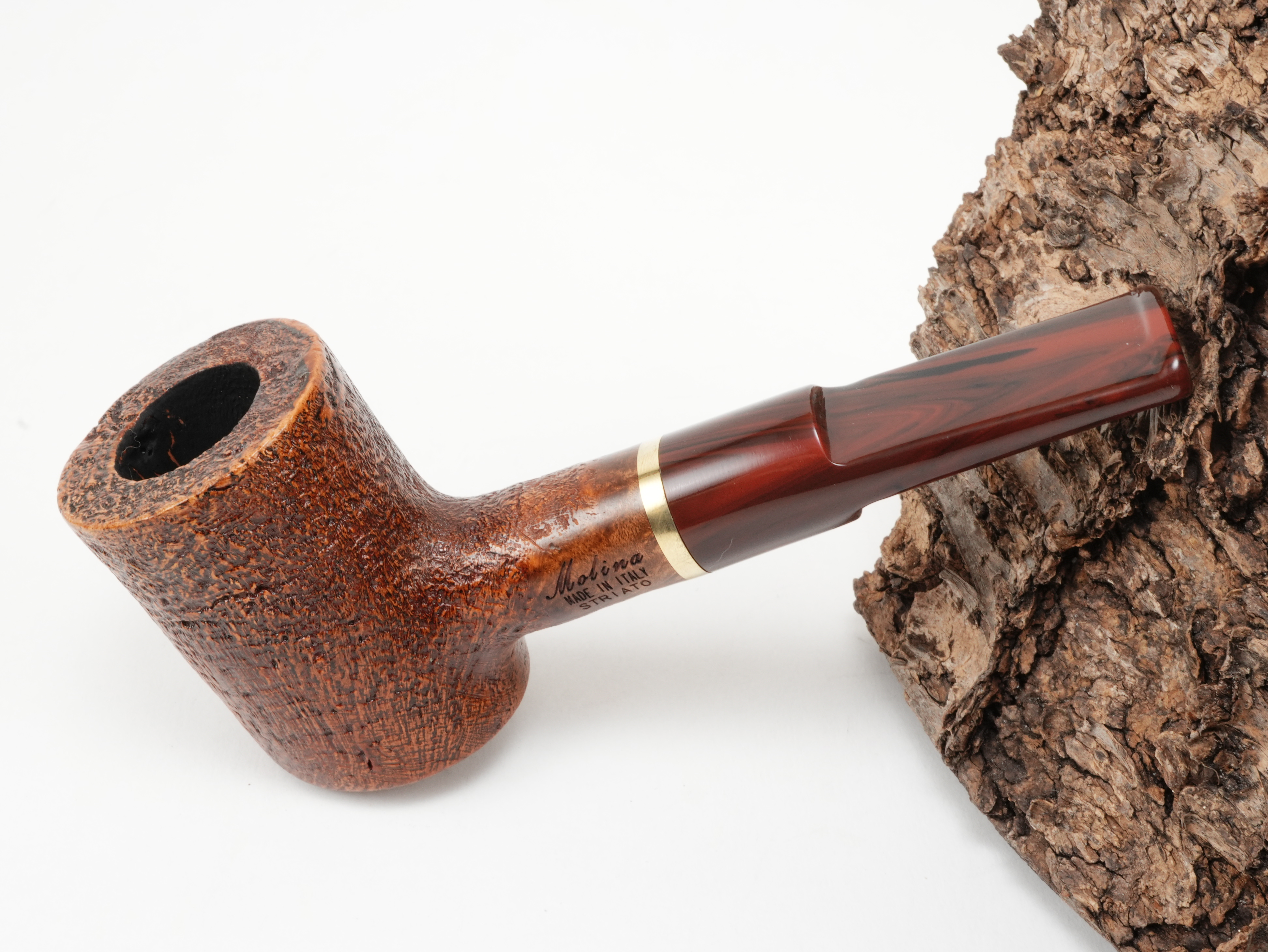 Molina Striato Pfeife sand braun 7