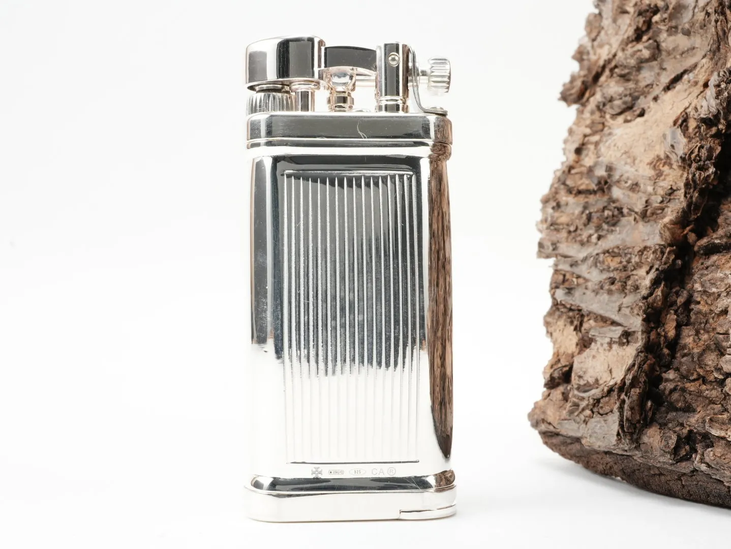 Sillem's Pfeifenfeuerzeug Sterling Silber Stripes – Produktbild 3