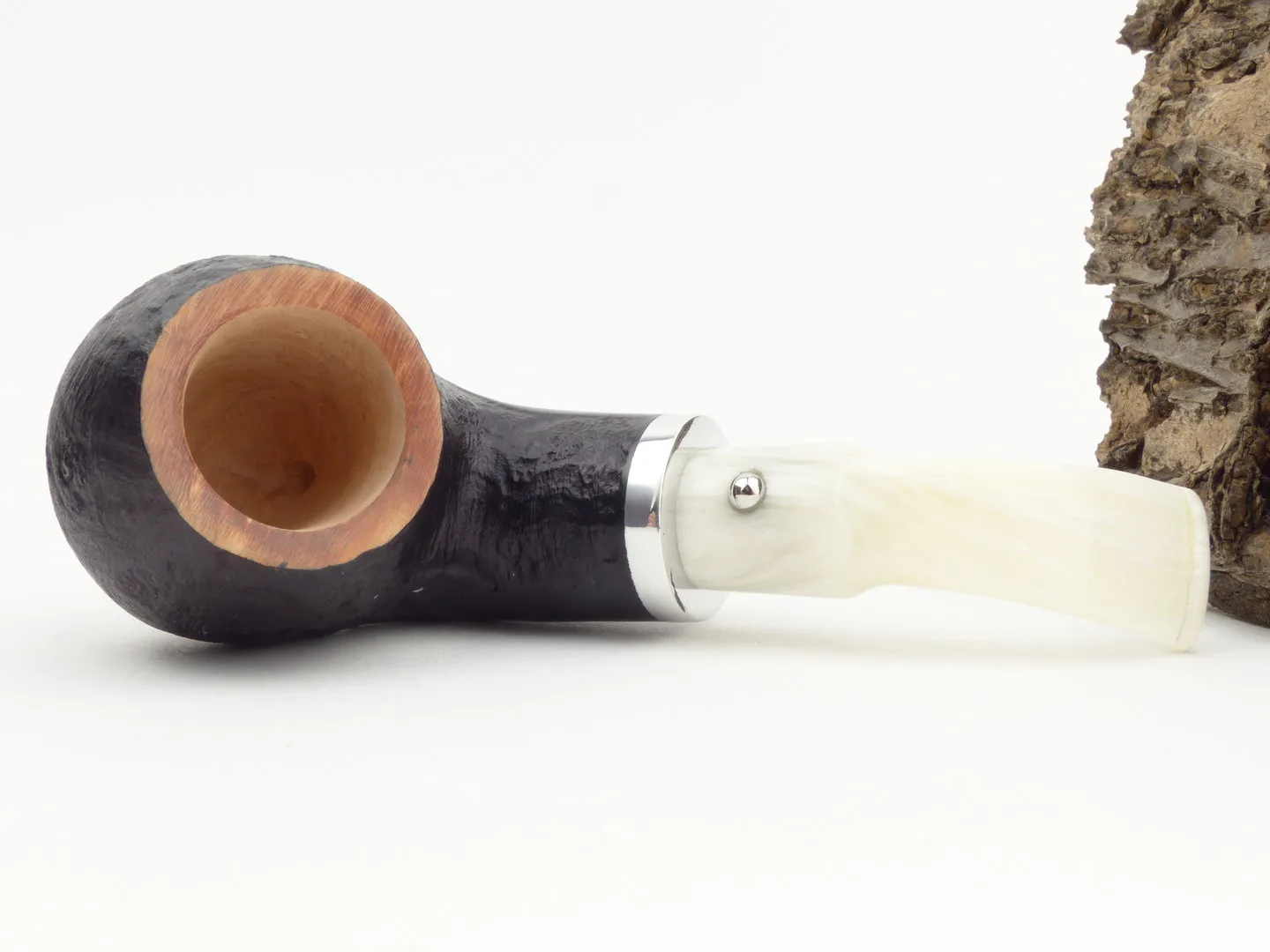 White Elephant Pfeife Ebony & Ivory sand 1 – Produktbild 6