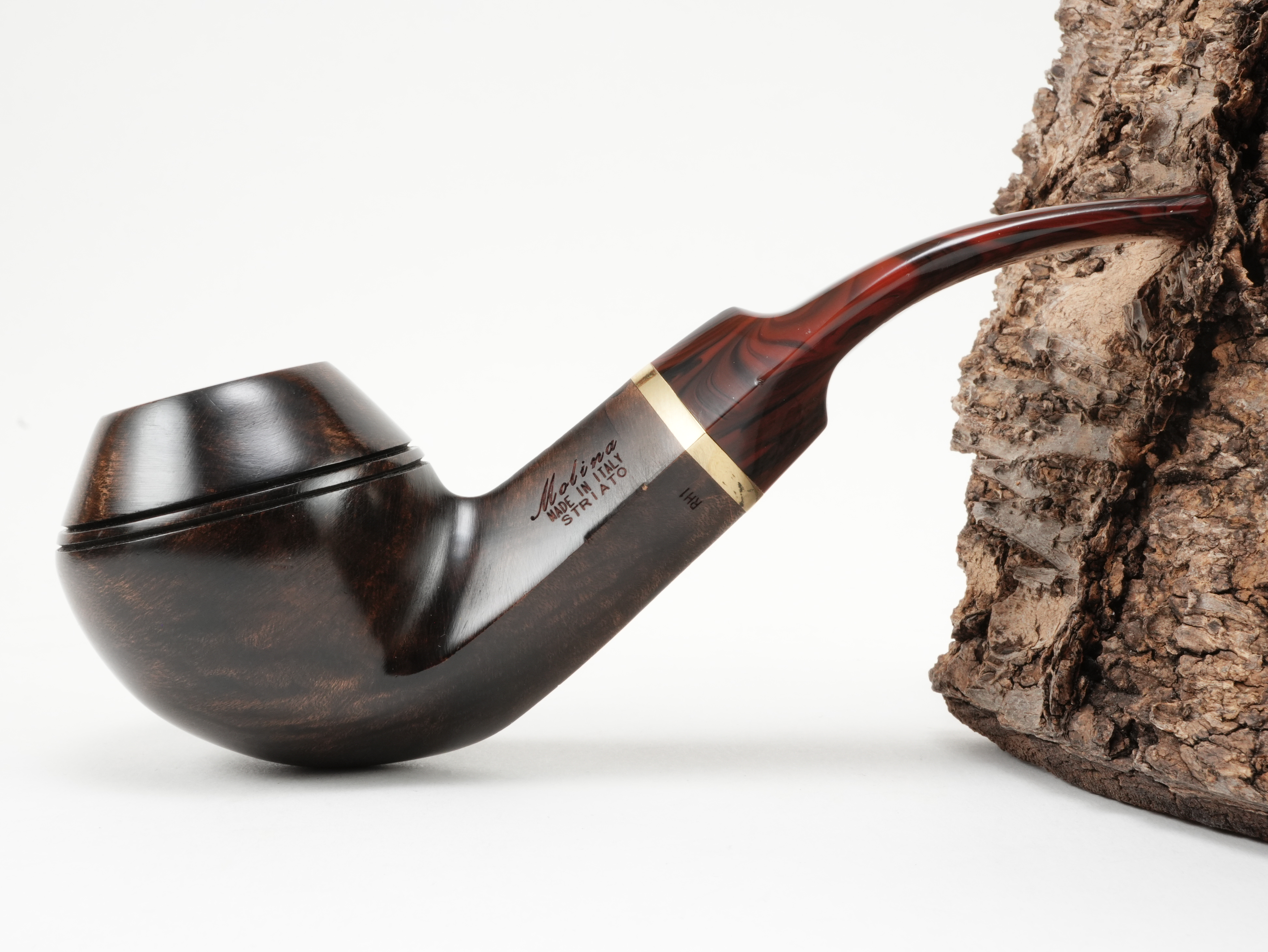 Molina Striato Pfeife dunkelbraun 5