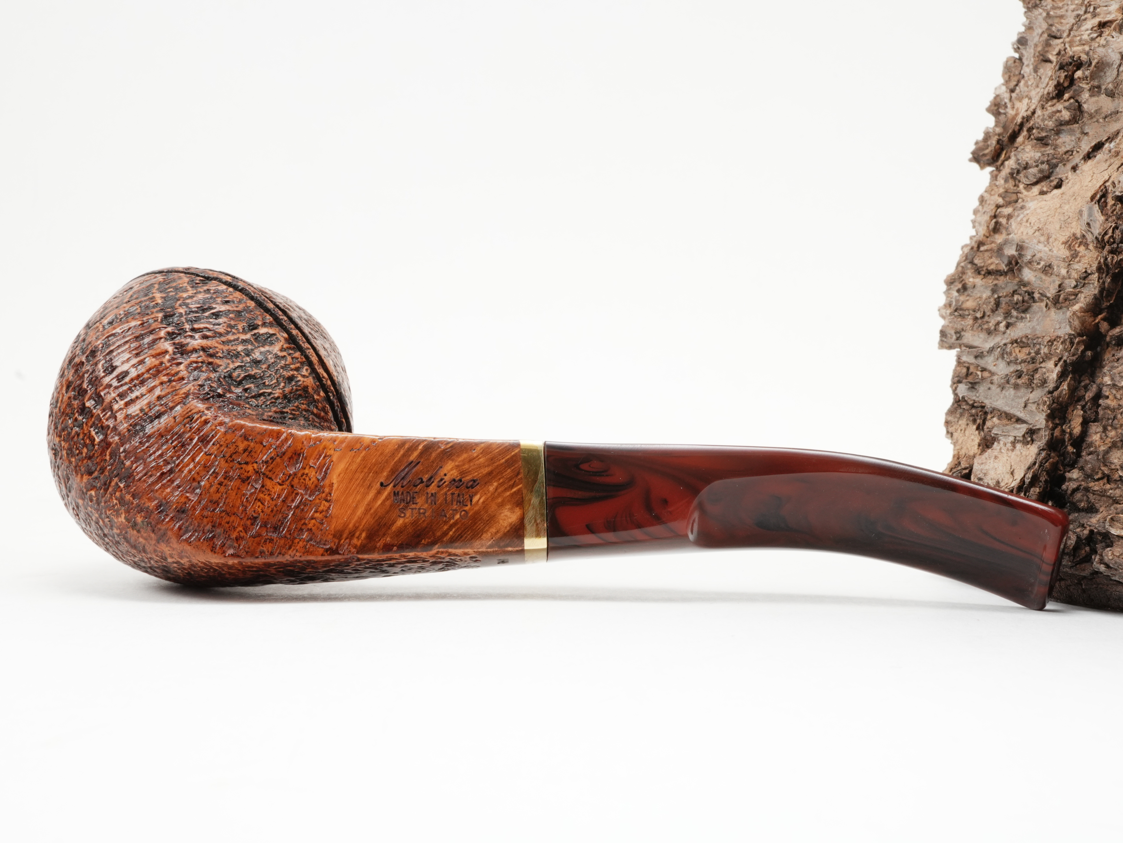 Molina Striato Pfeife sand braun 5