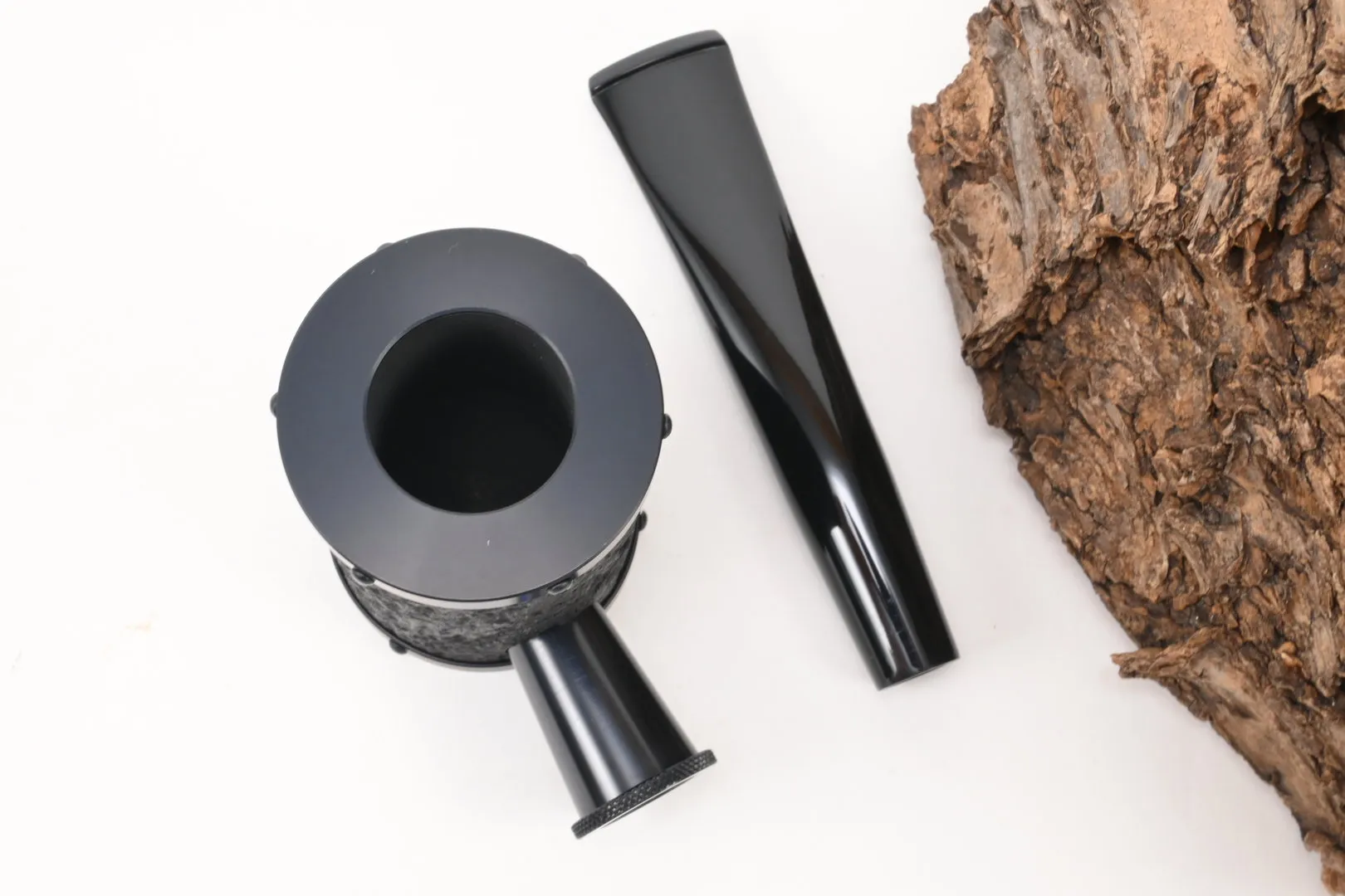 Tsuge Pfeife Yoroi sand schwarz Filter – Produktbild 9