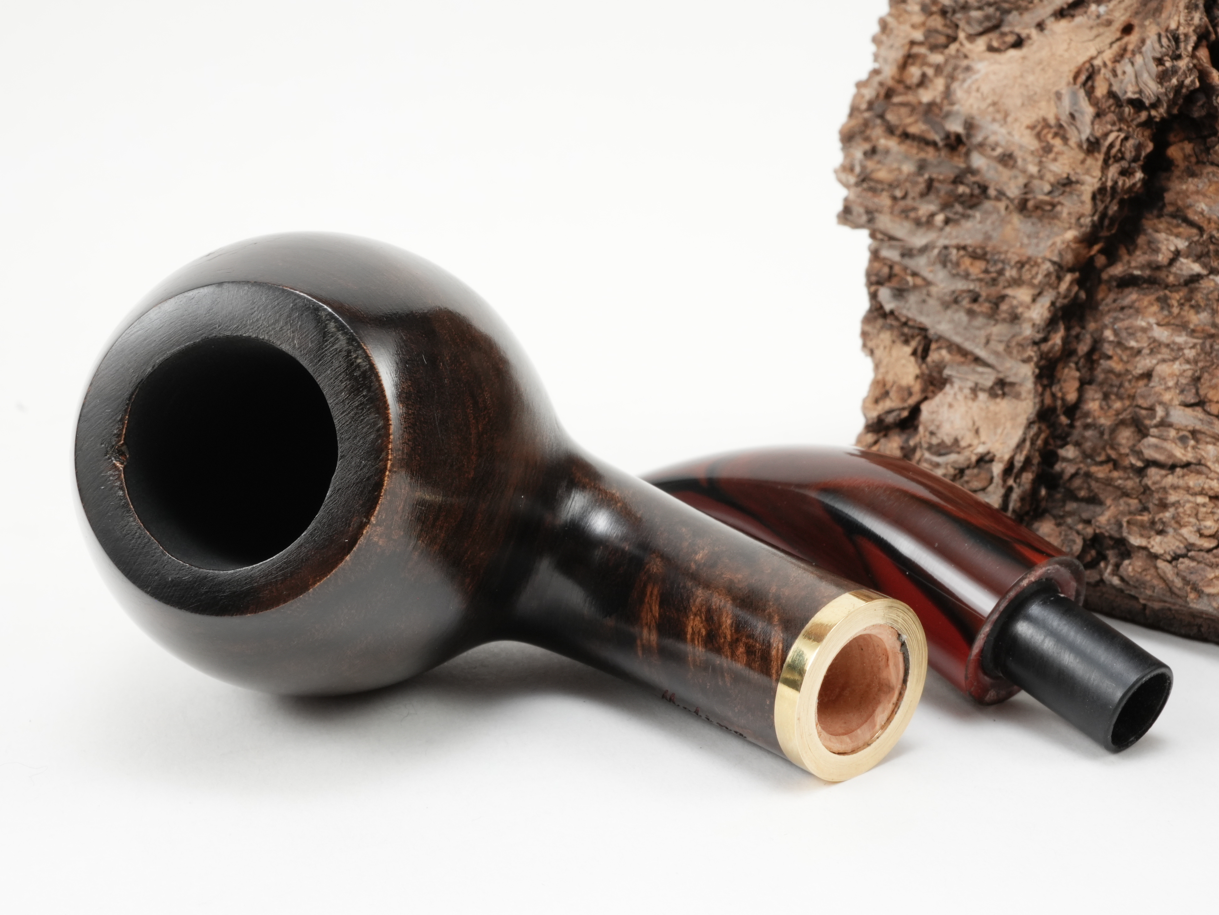 Molina Striato Pfeife dunkelbraun 8