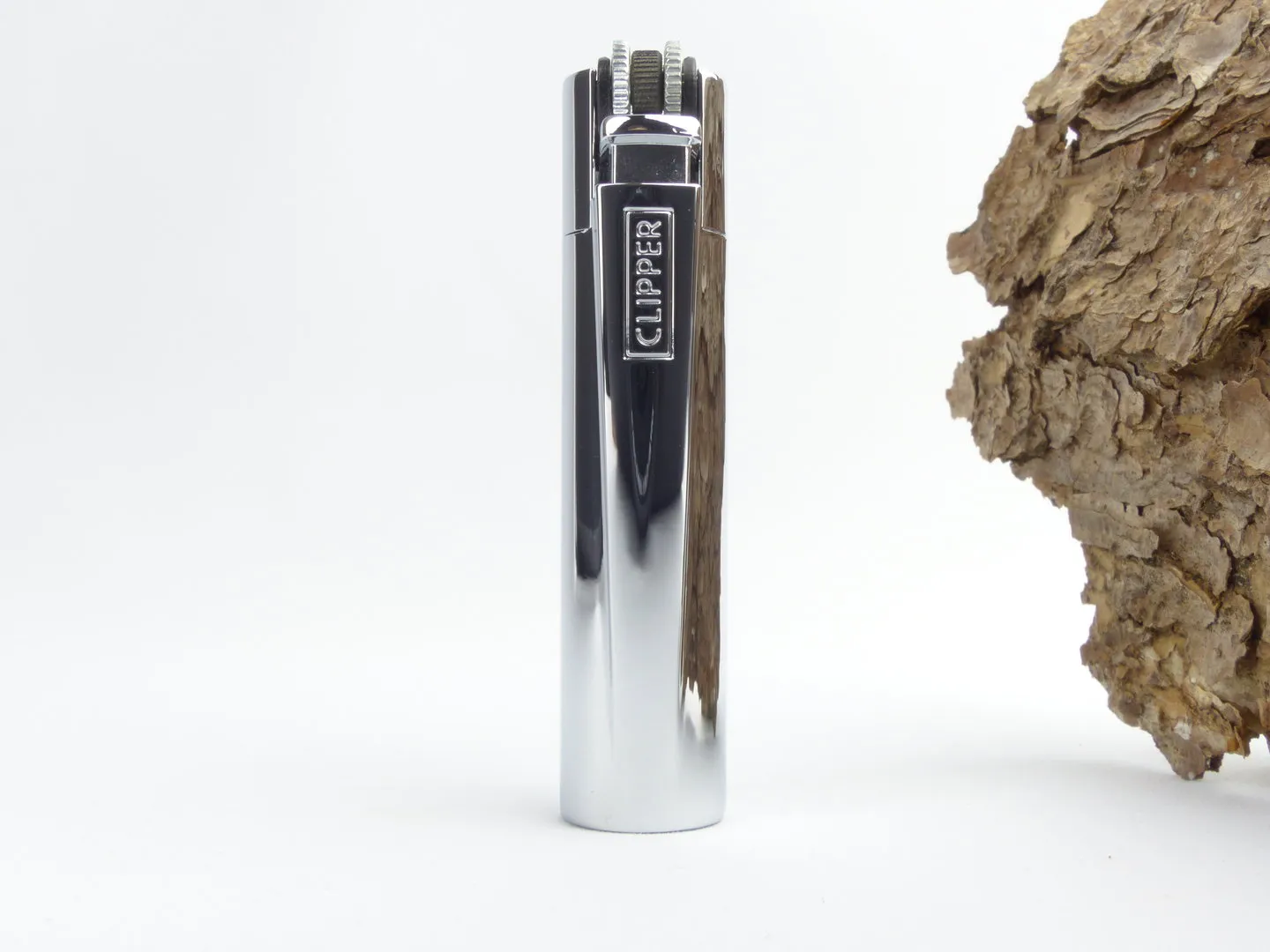 Clipper Pfeifenfeuerzeug chrom mit Box – Produktbild 2