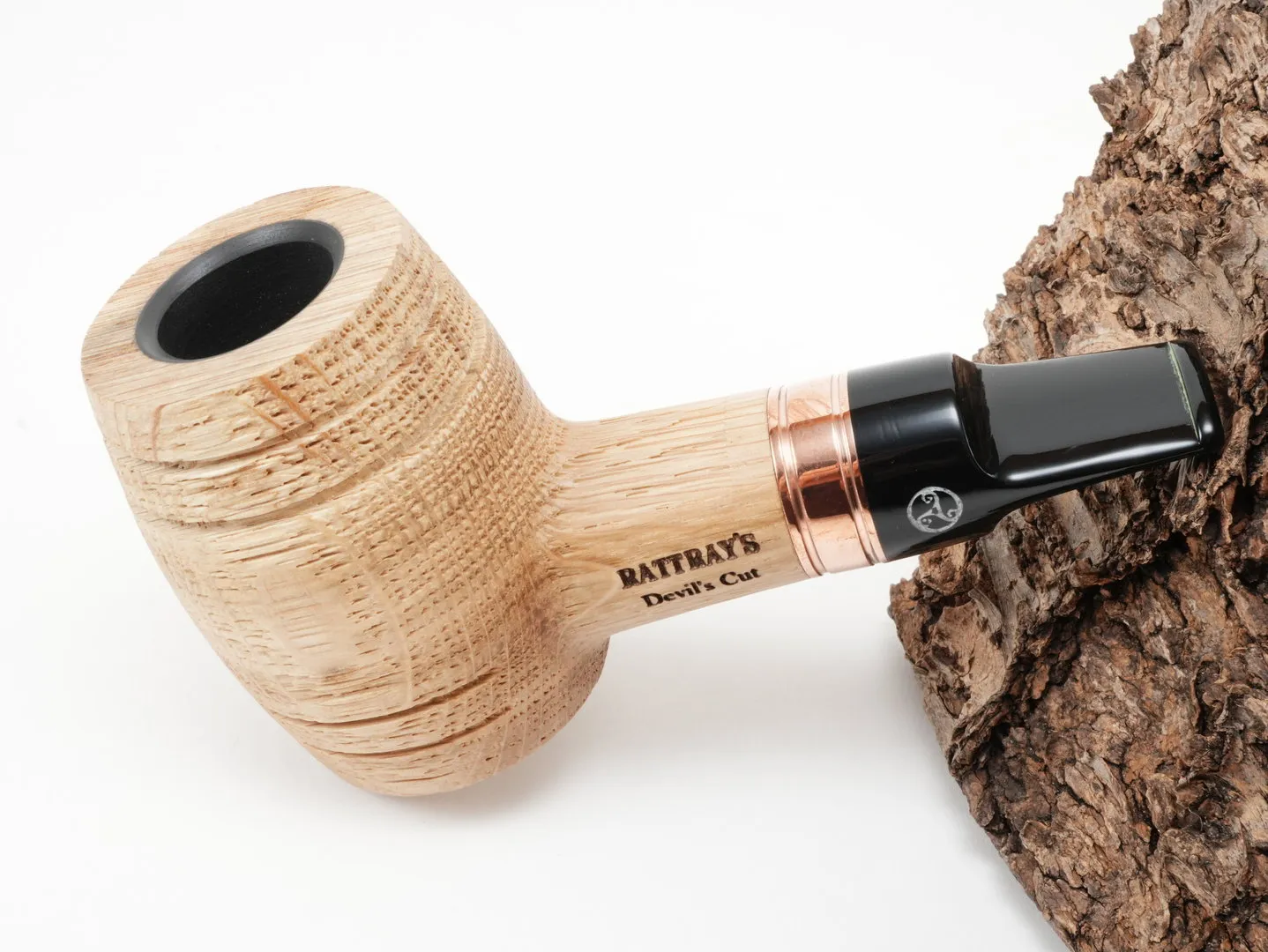 Rattray's Devil's Cut Pfeife G Oak sand