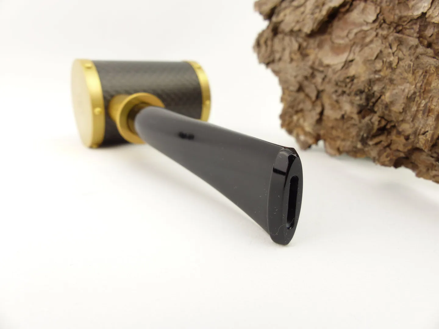 Tsuge Pfeife Yoroi Carbon gold Filter – Produktbild 4