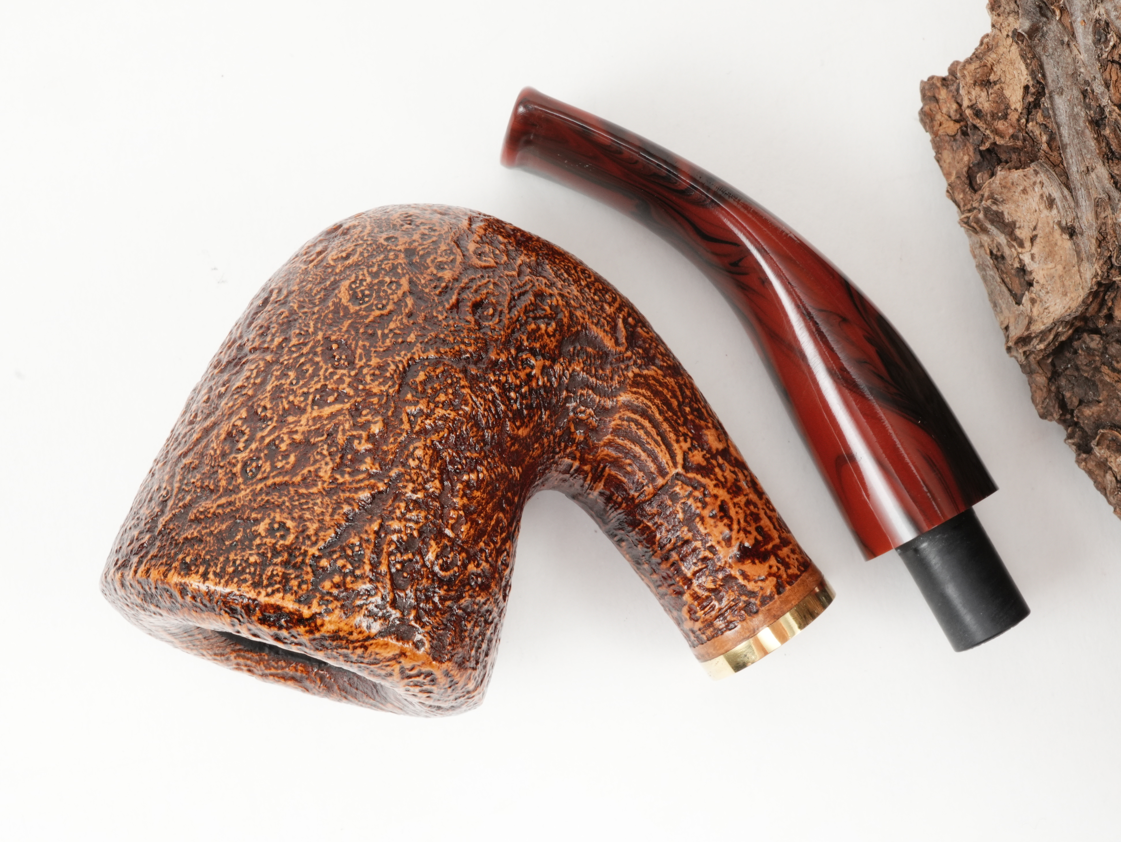 Molina Striato Pfeife sand braun 10