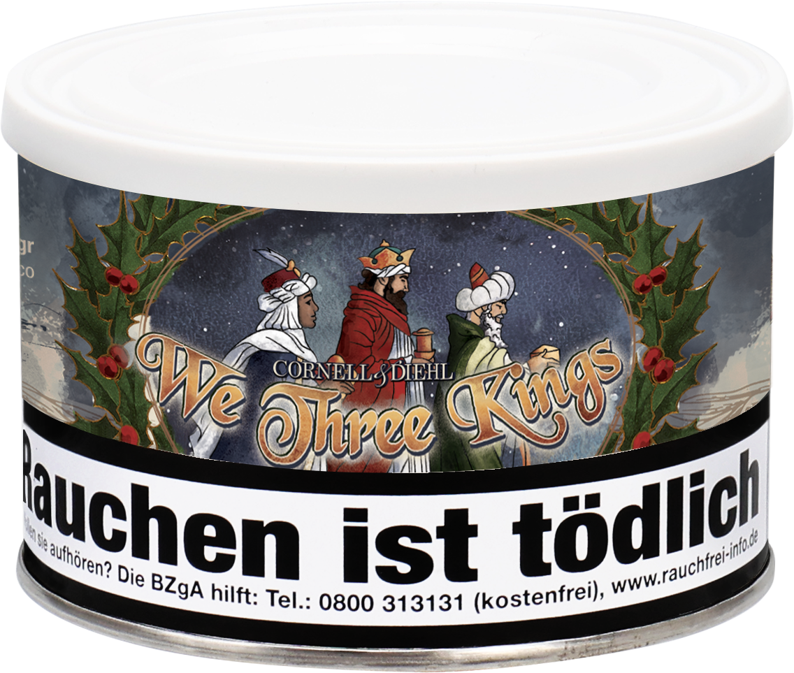Cornell & Diehl We Three Kings 57g Dose frontal ohne Hintergrund