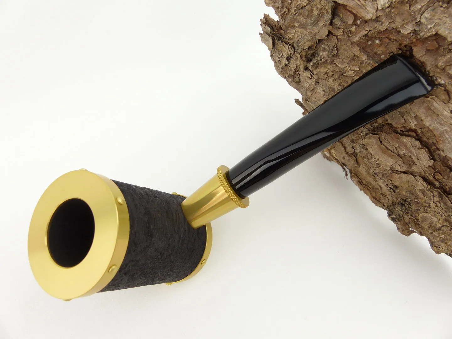 Tsuge Pfeife Yoroi sand gold Filter – Produktbild 3