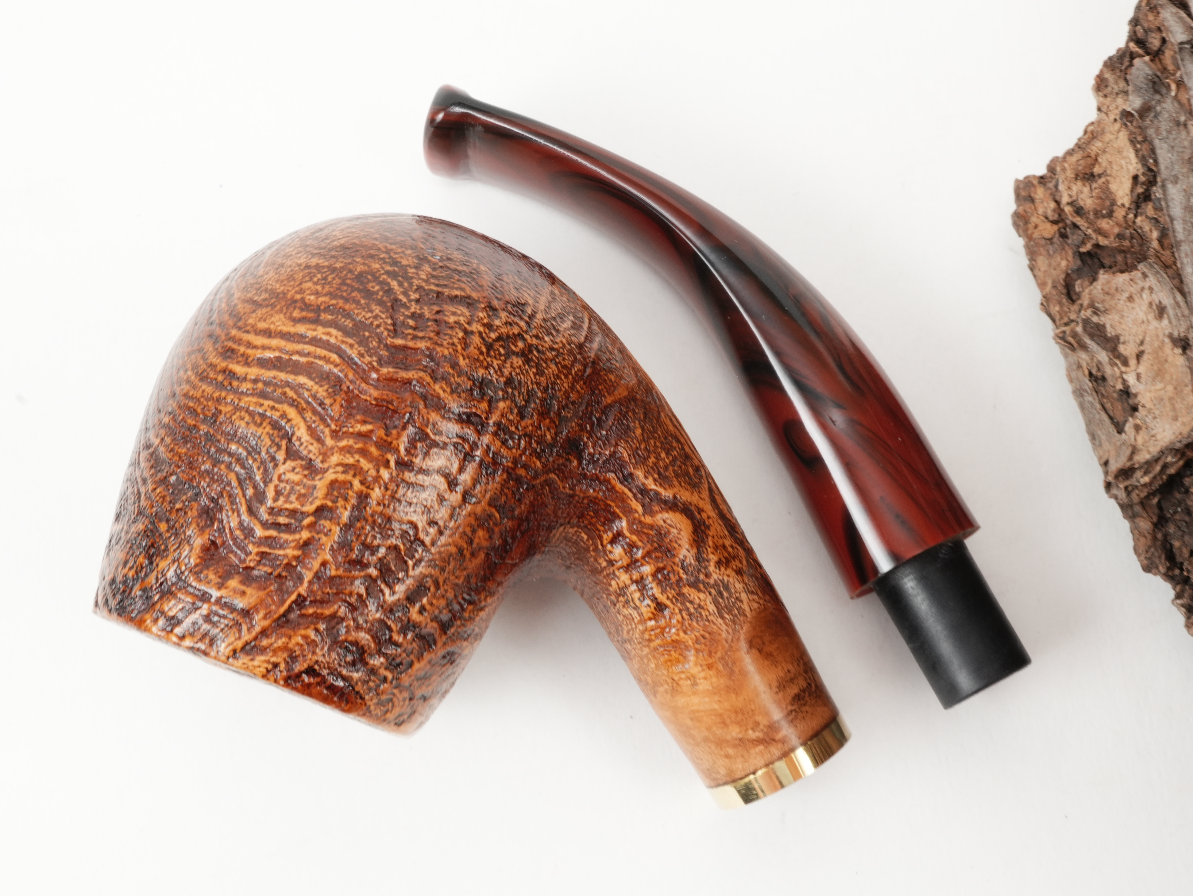 Molina Striato Pfeife sand braun 9