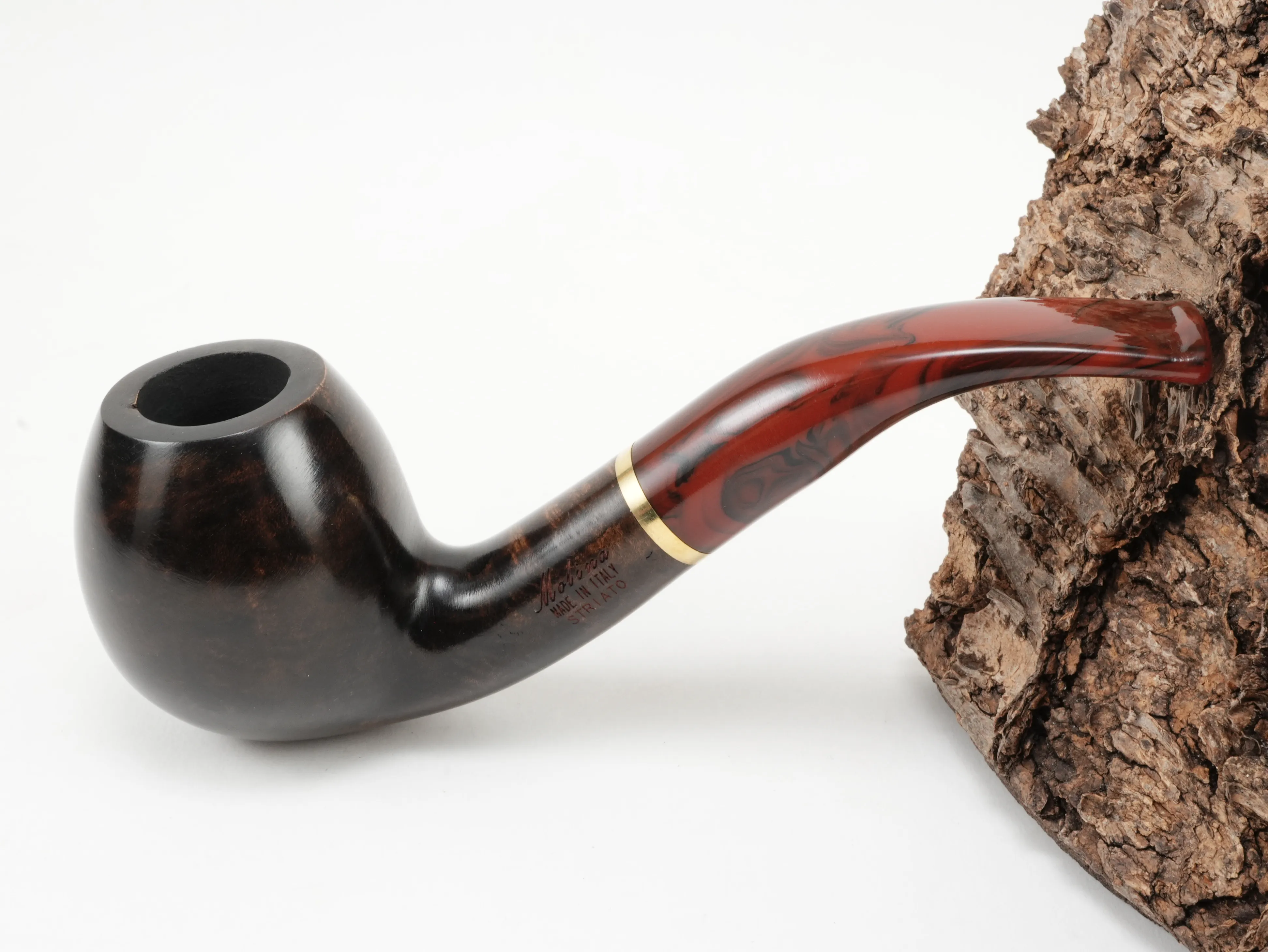 Molina Striato Pfeife dunkelbraun 8