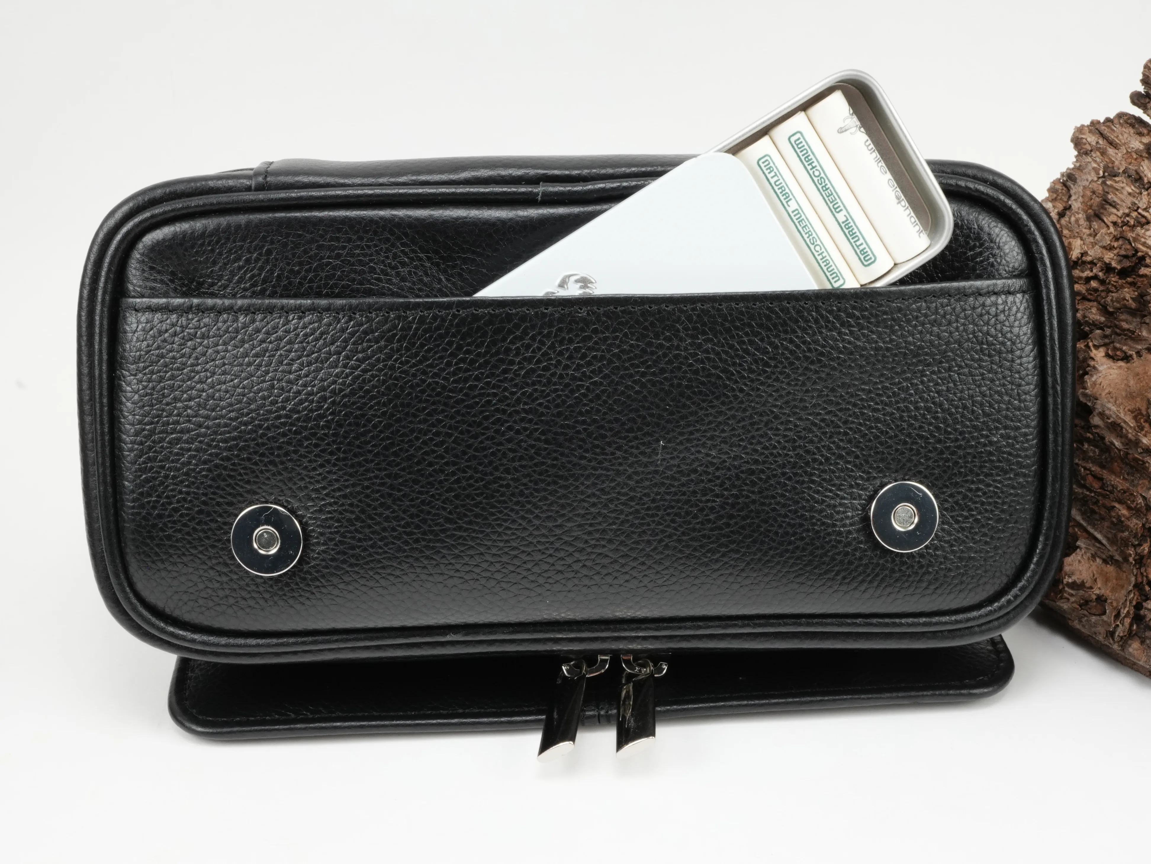 Guy Janot Pfeifentasche 2er Schwarz 6012 – Produktbild 9