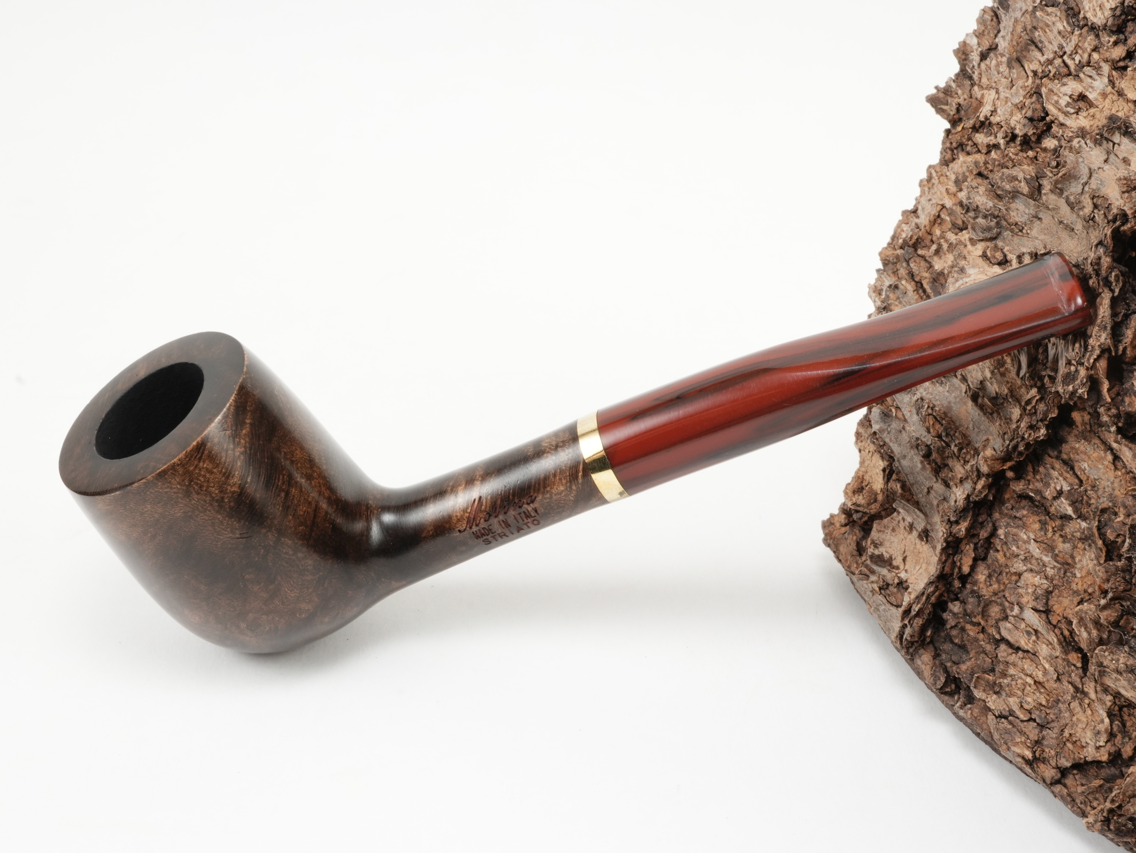 Molina Striato Pfeife dunkelbraun 1