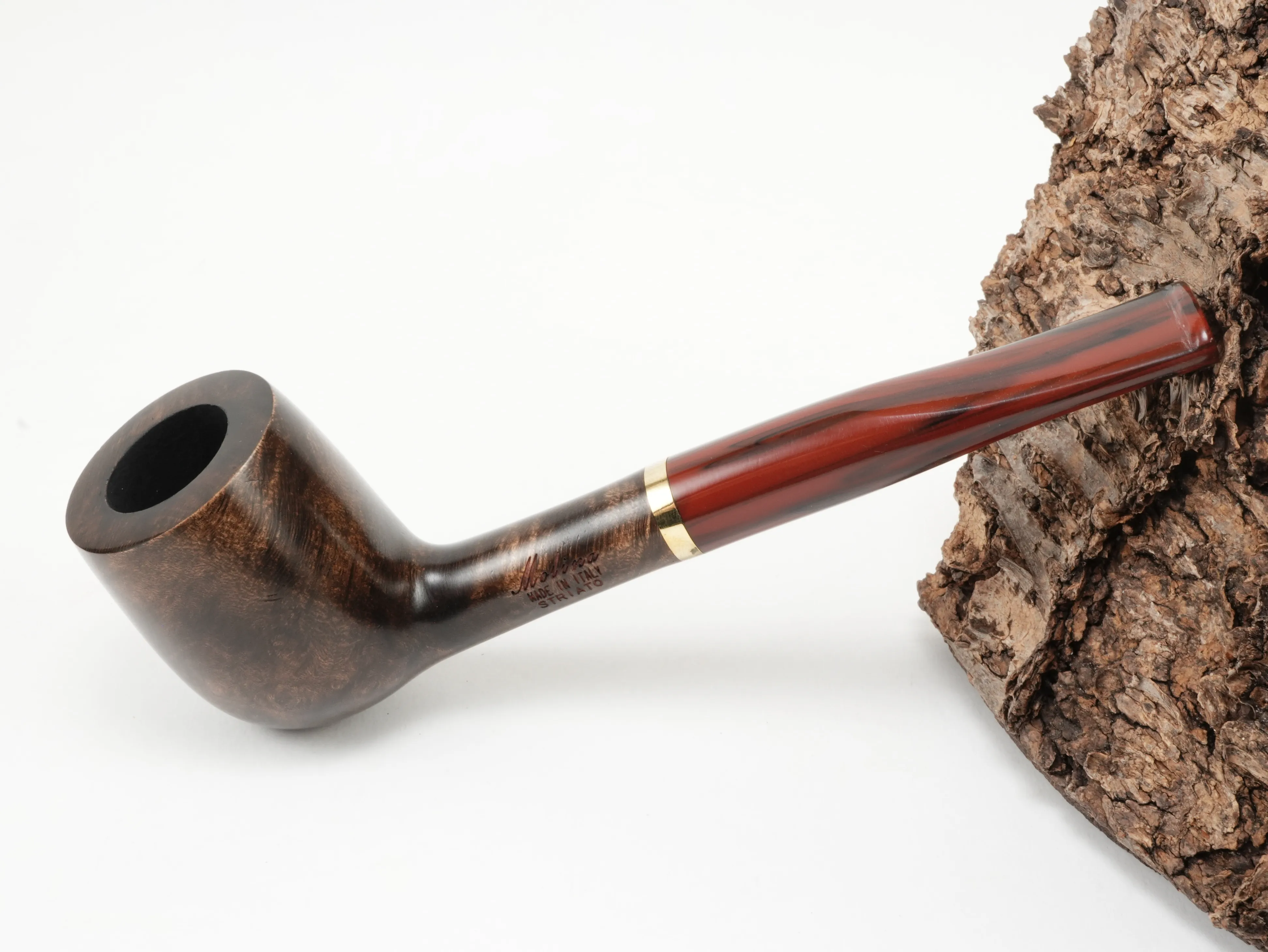 Molina Striato Pfeife dunkelbraun 1