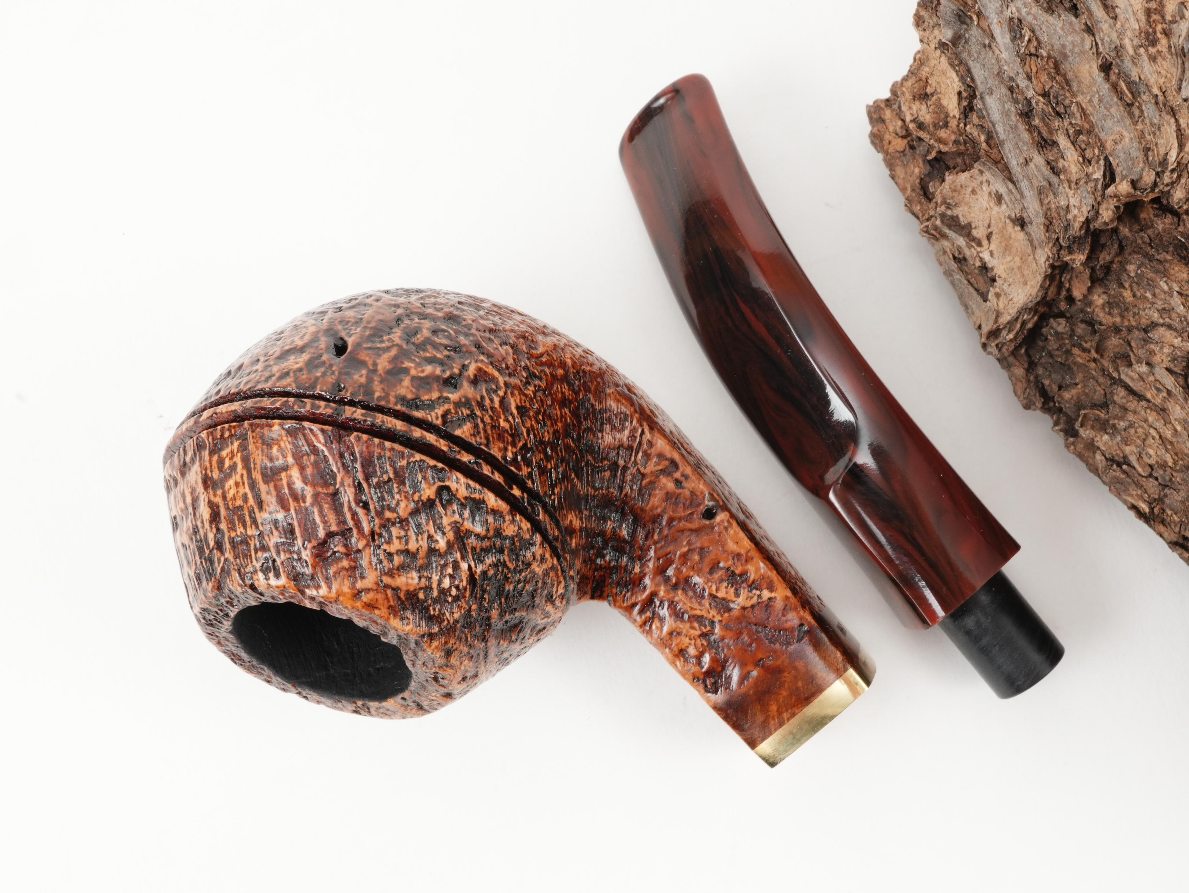 Molina Striato Pfeife sand braun 5