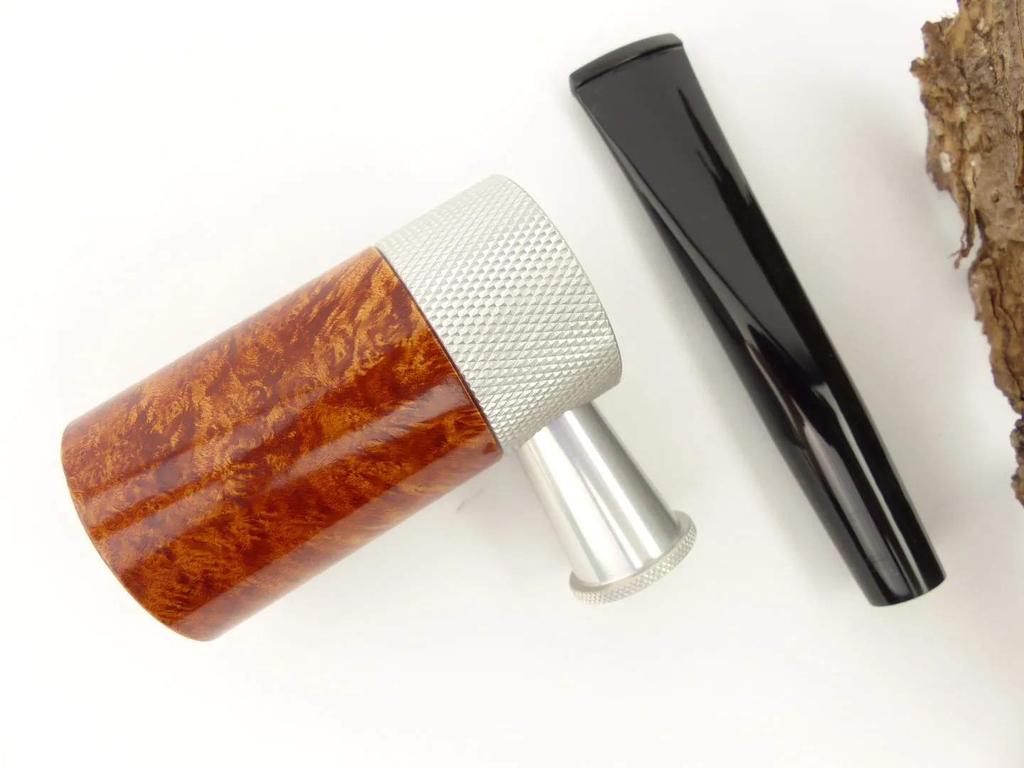 Tsuge Pfeife Roulette glatt silber Filter – Produktbild 10