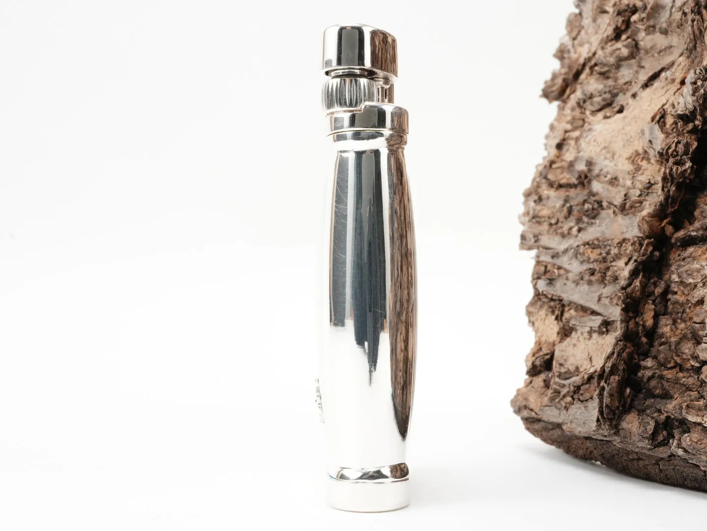 Sillem's Pfeifenfeuerzeug Sterling Silber Stripes – Produktbild 2