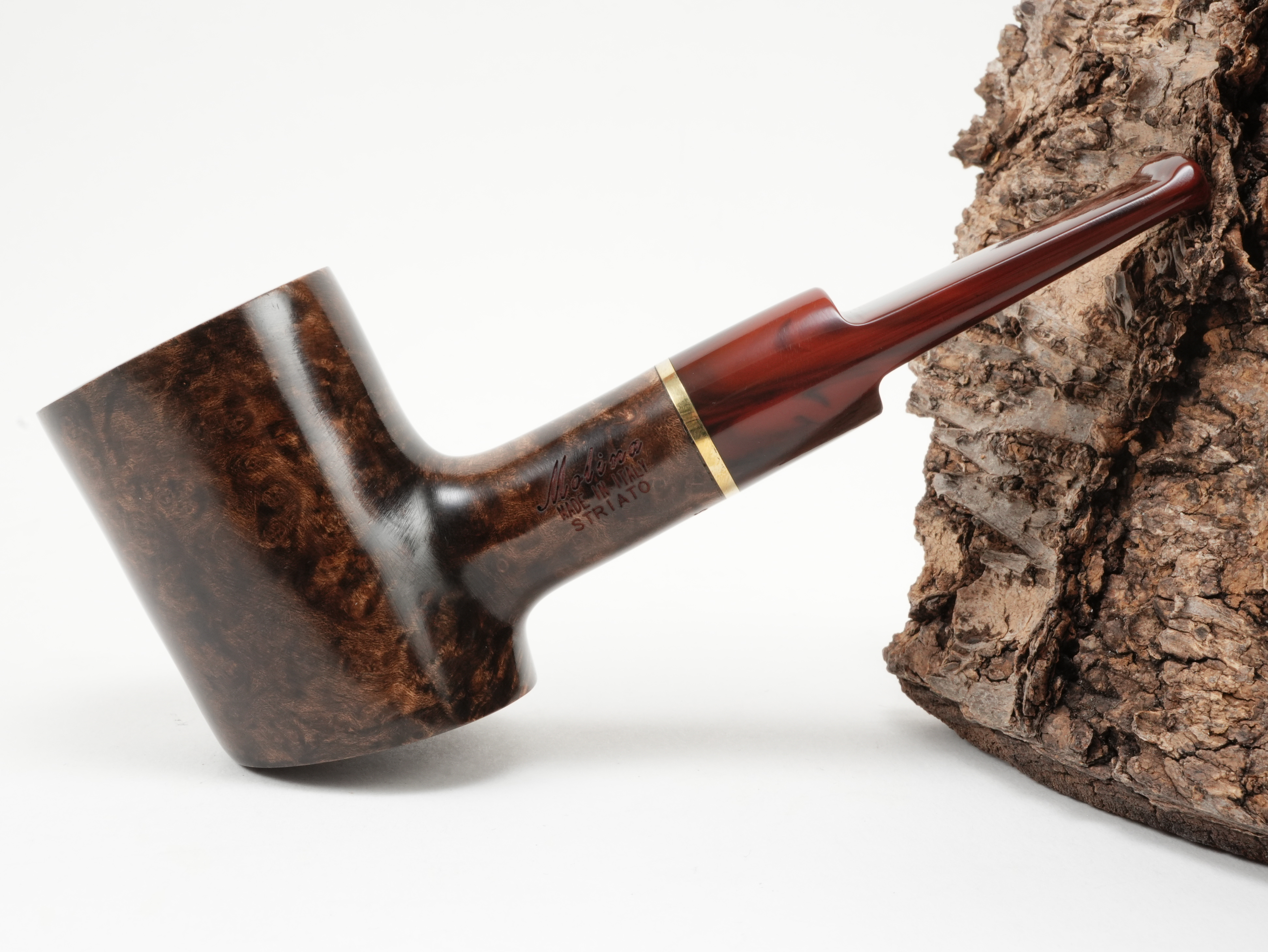Molina Striato Pfeife dunkelbraun 7