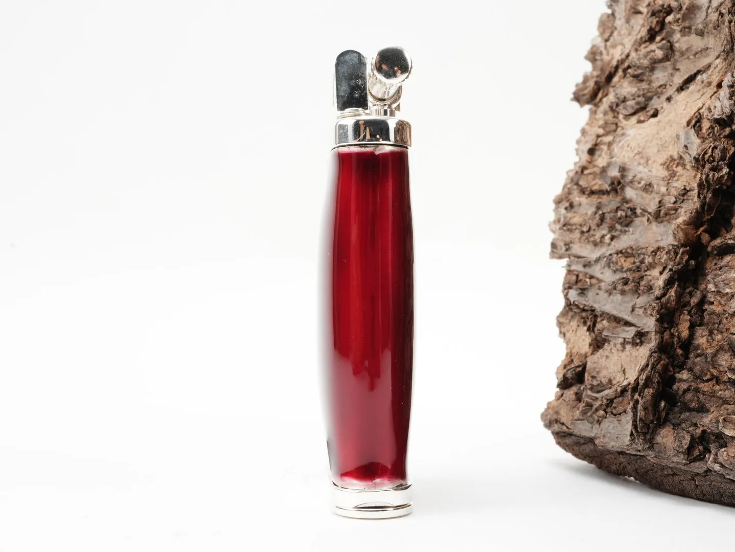 Sillem's Pfeifenfeuerzeug Sterling Silber Rot – Produktbild 4