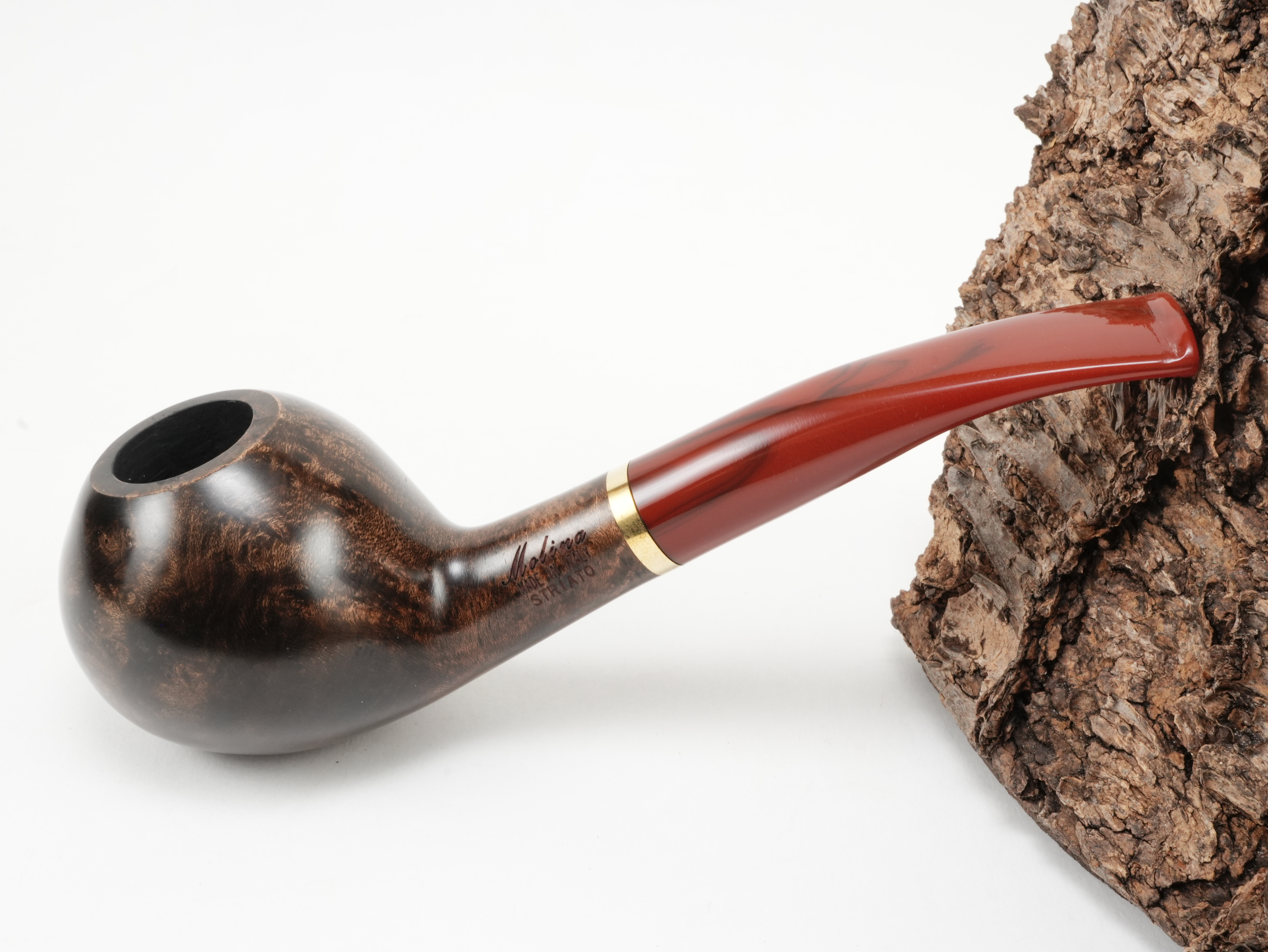 Molina Striato Pfeife dunkelbraun 4