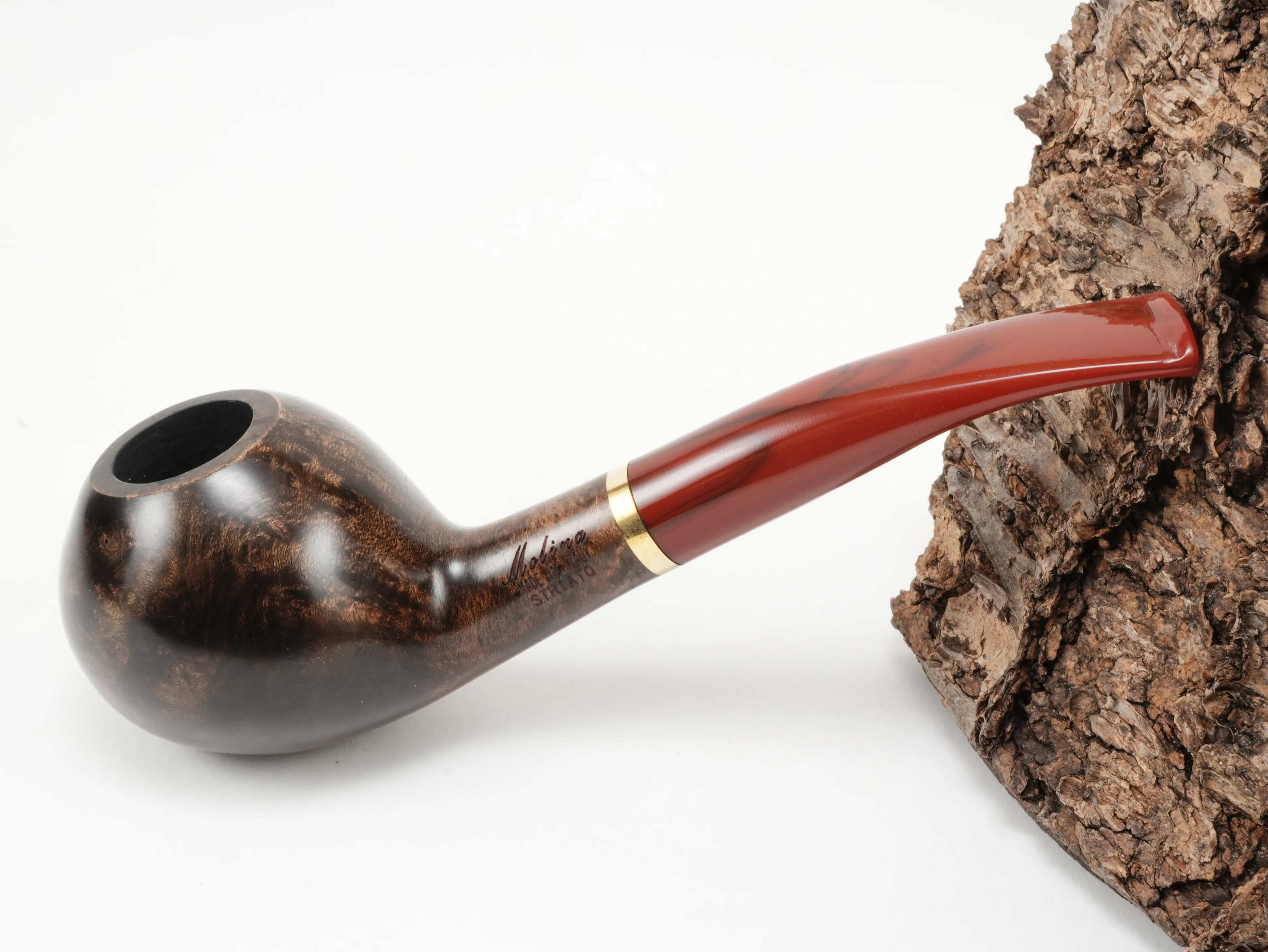 Molina Striato Pfeife dunkelbraun 4