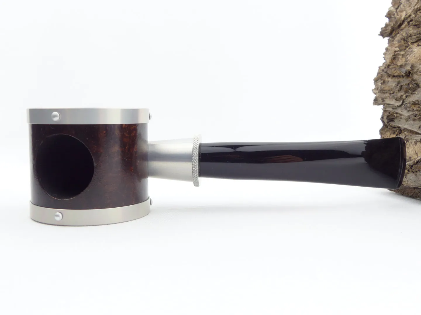 Tsuge Pfeife Blowfish silber Filter – Produktbild 6
