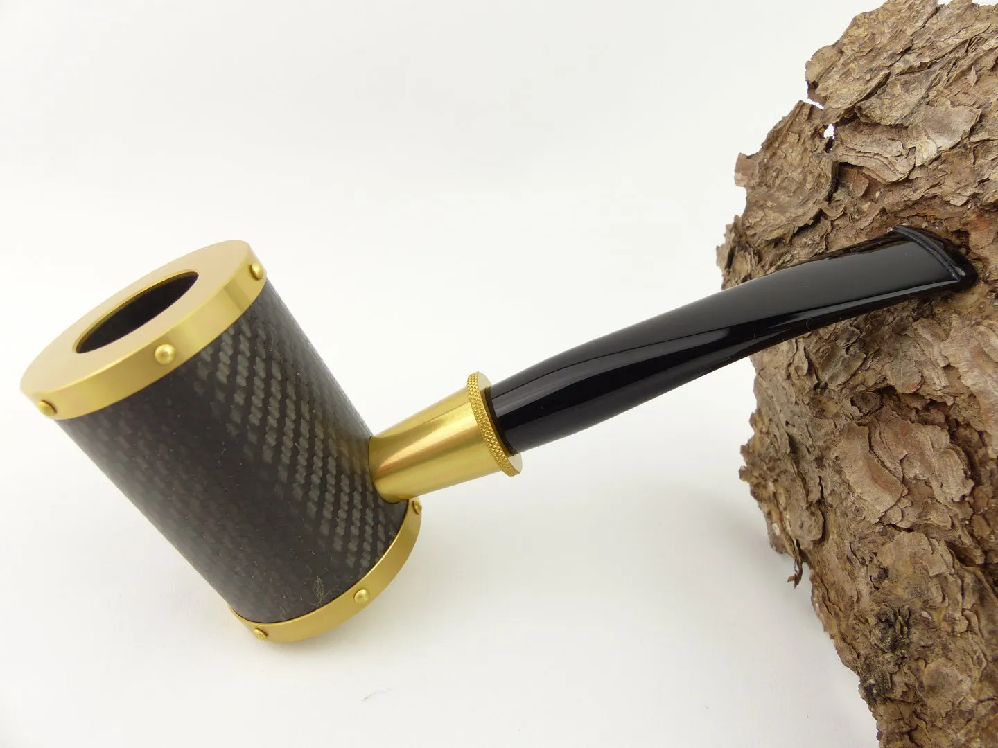 Tsuge Pfeife Yoroi Carbon gold Filter