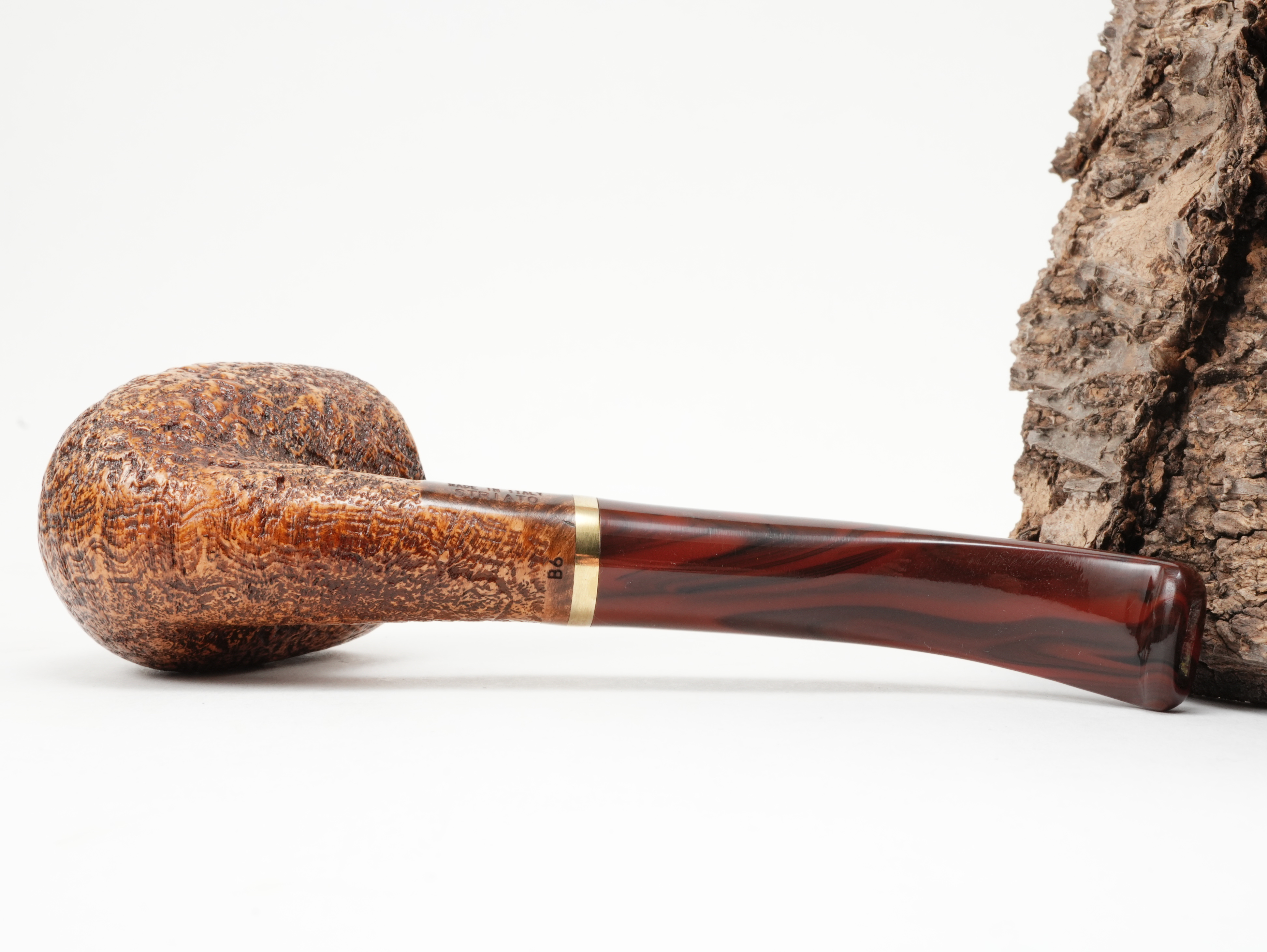 Molina Striato Pfeife sand braun 12