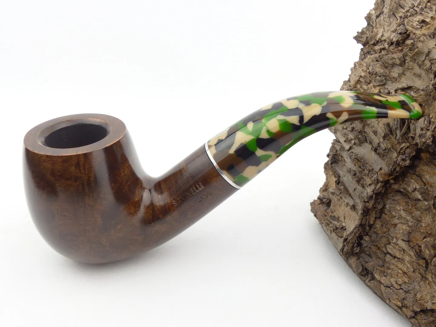 Savinelli Camouflage Pfeife 616 braun