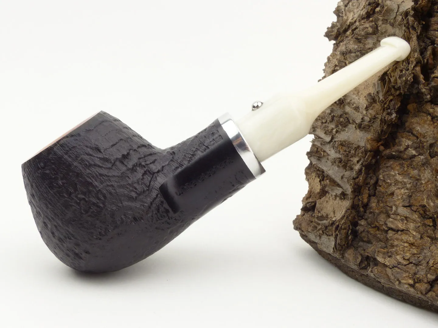 White Elephant Pfeife Ebony & Ivory sand 5 – Produktbild 2