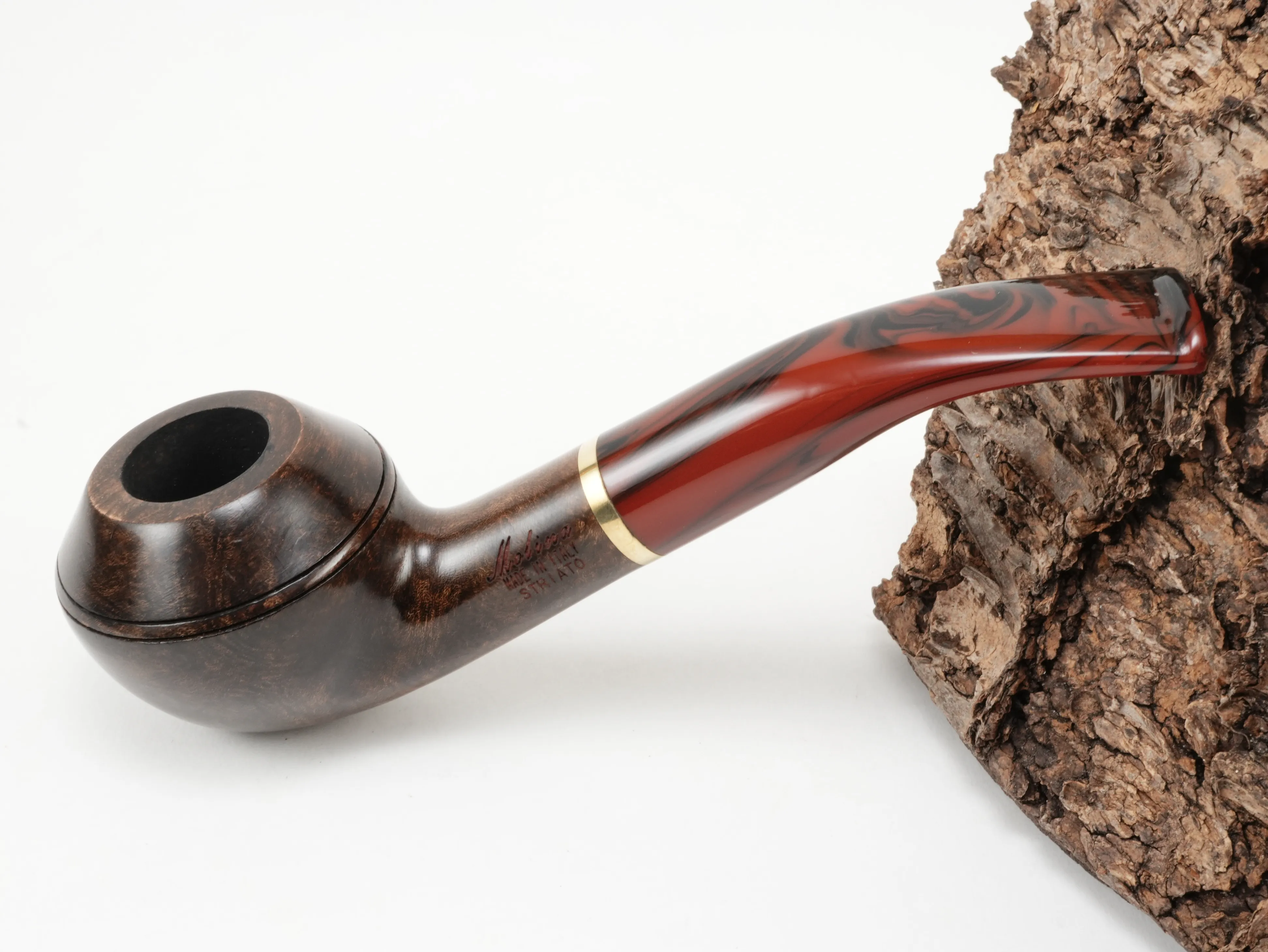 Molina Striato Pfeife dunkelbraun 6