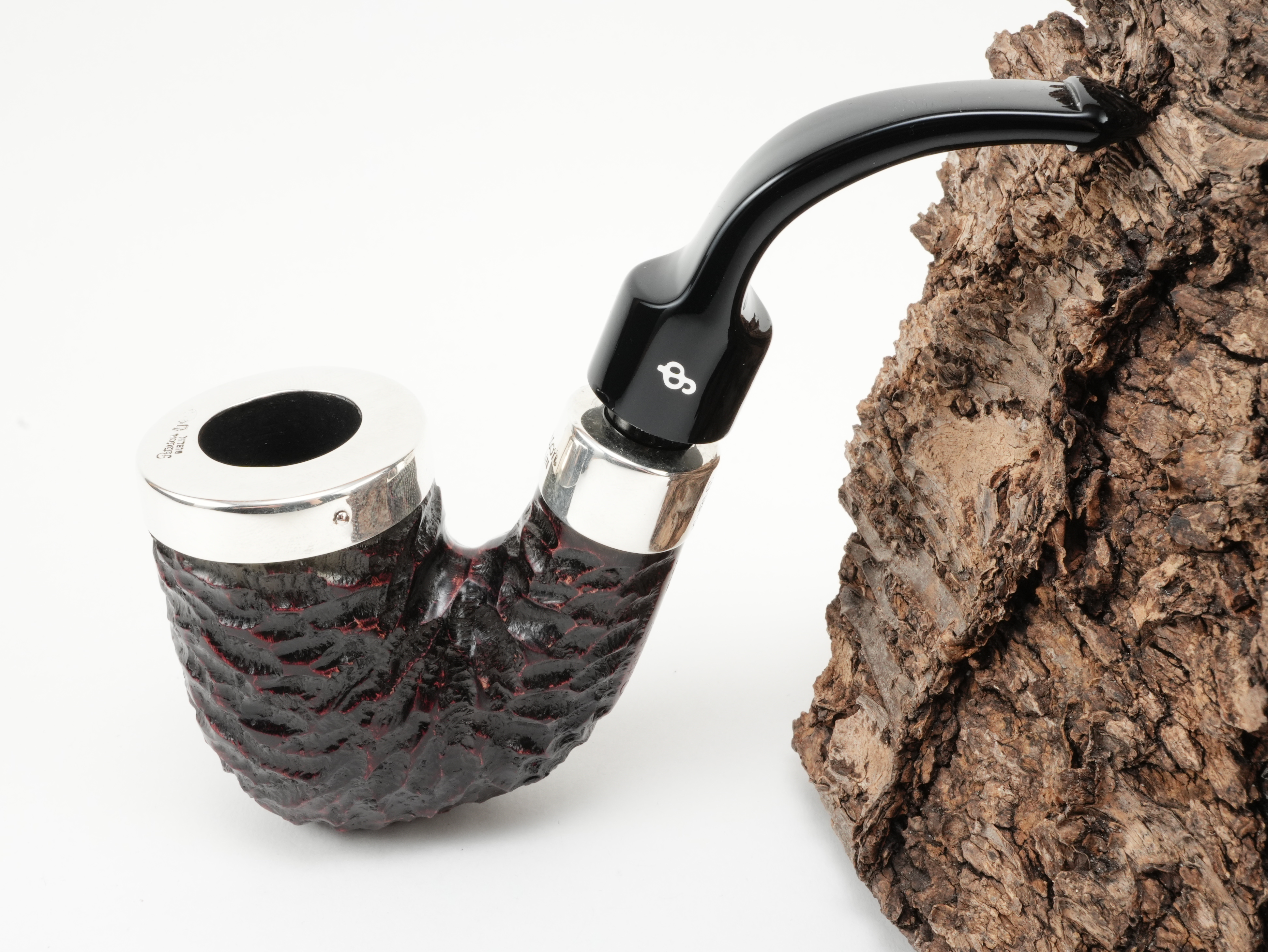 Peterson Pub Pipe rustic Silver Cap