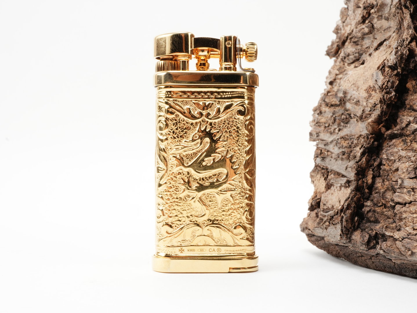 sillems_pfeifenfeuerzeug_dragon_gold_silber_1989PG_1