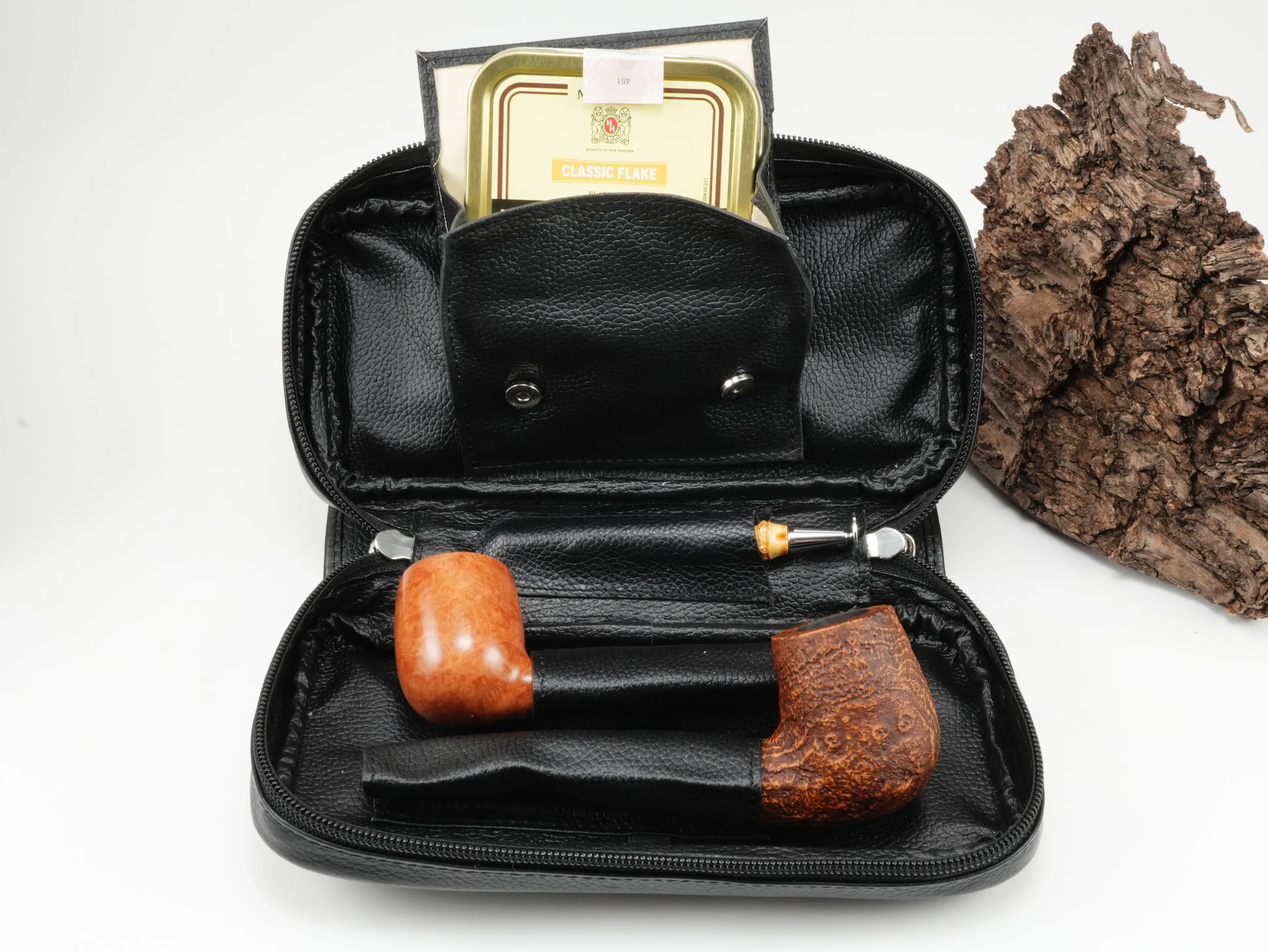Guy Janot Pfeifentasche 2er Schwarz 6012 – Produktbild 2