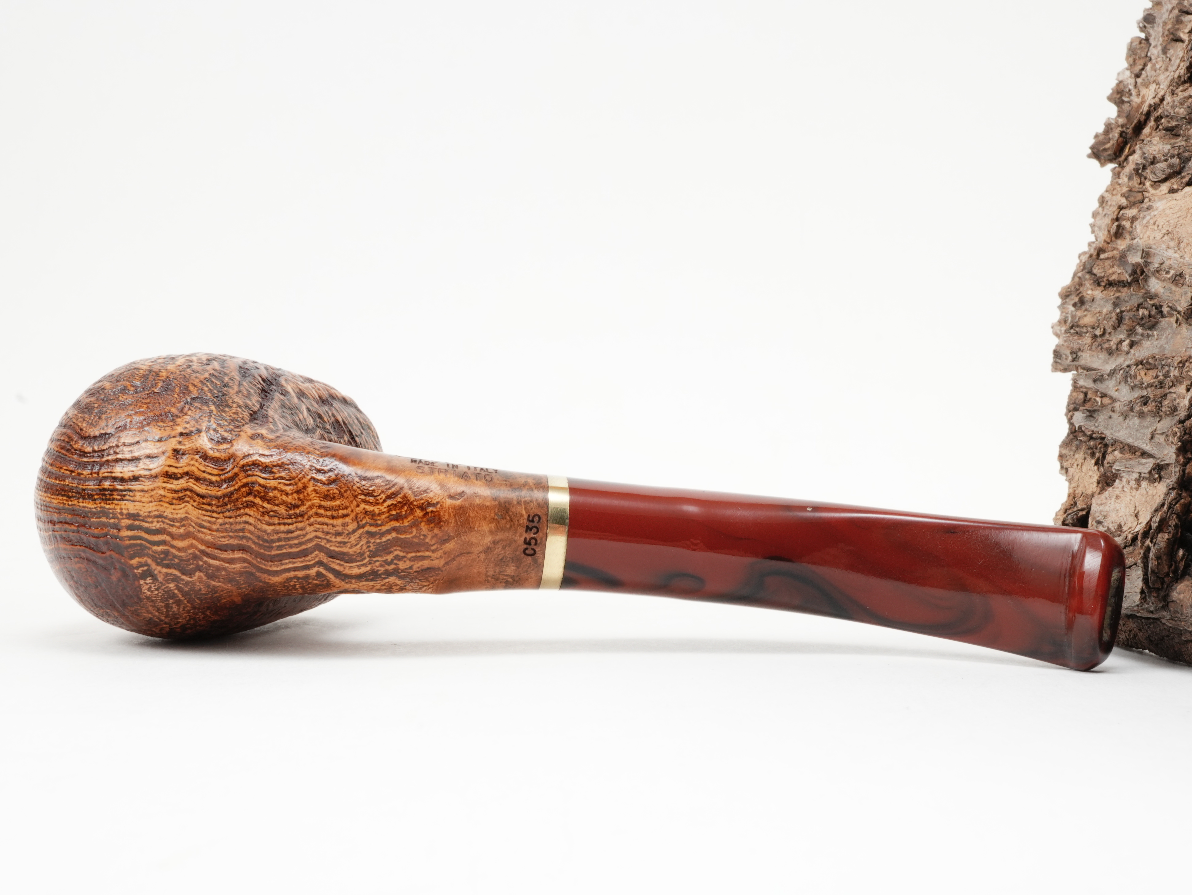 Molina Striato Pfeife sand braun 9
