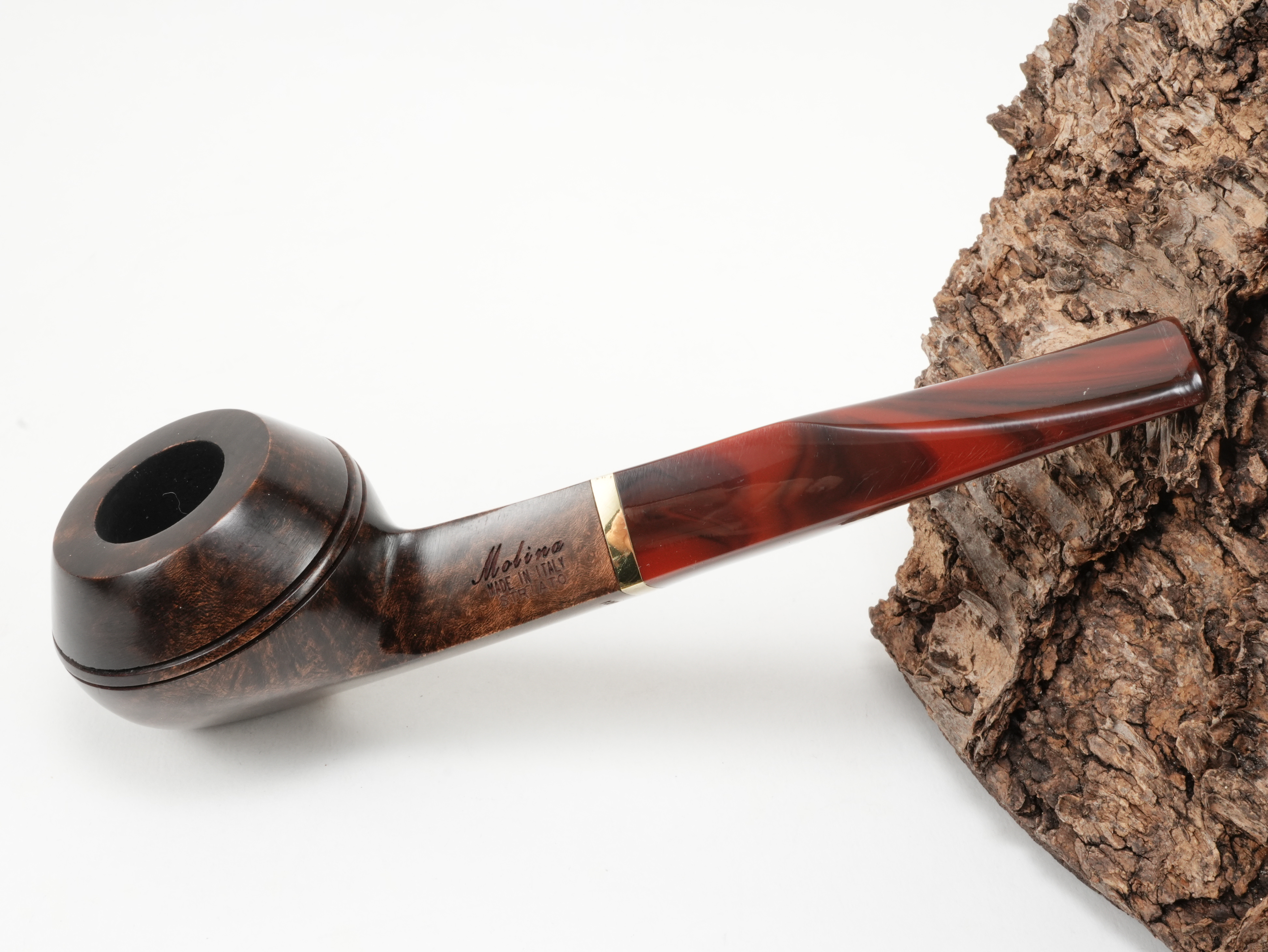 Molina Striato Pfeife dunkelbraun 2