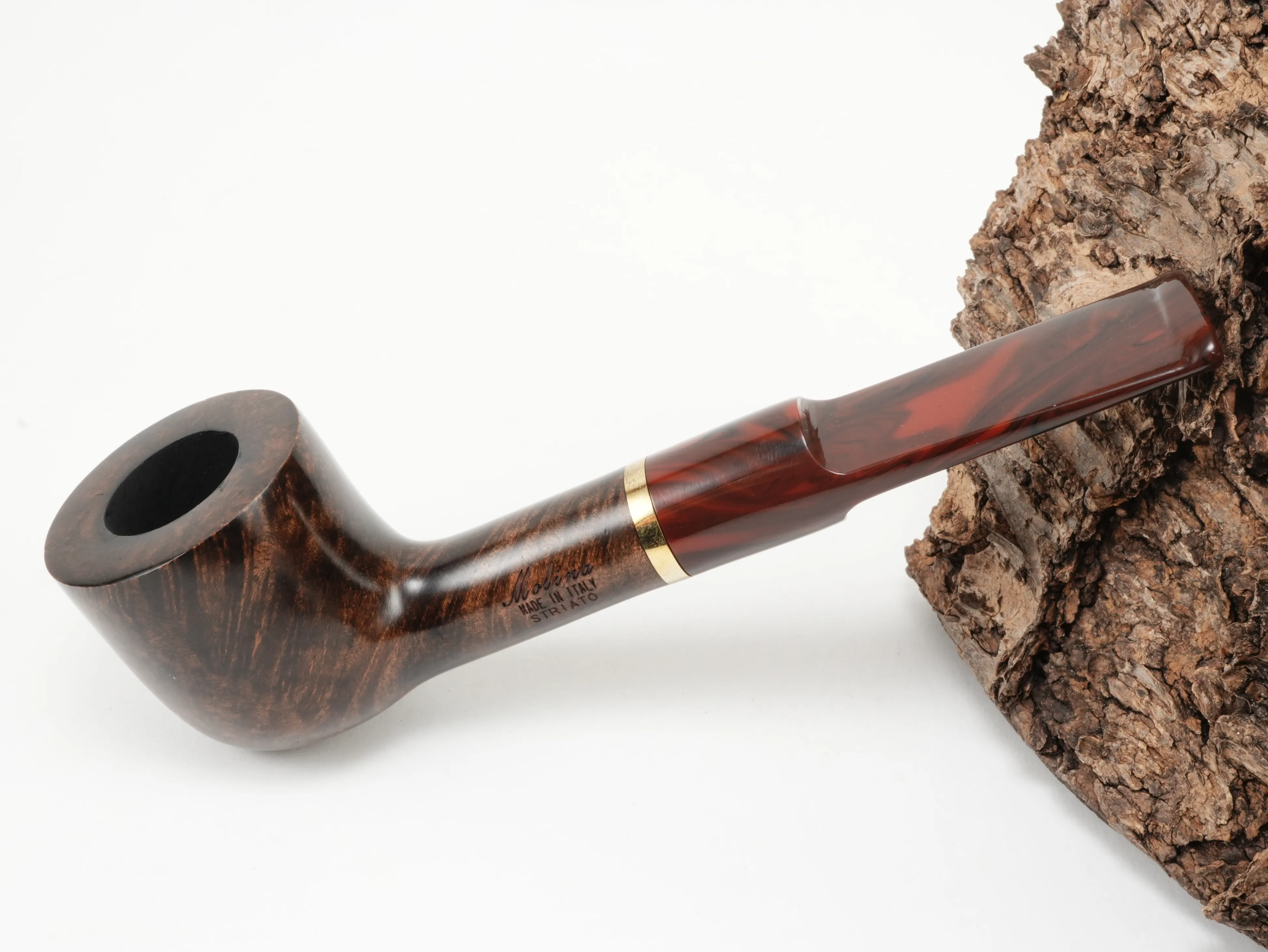 Molina Striato Pfeife dunkelbraun 3