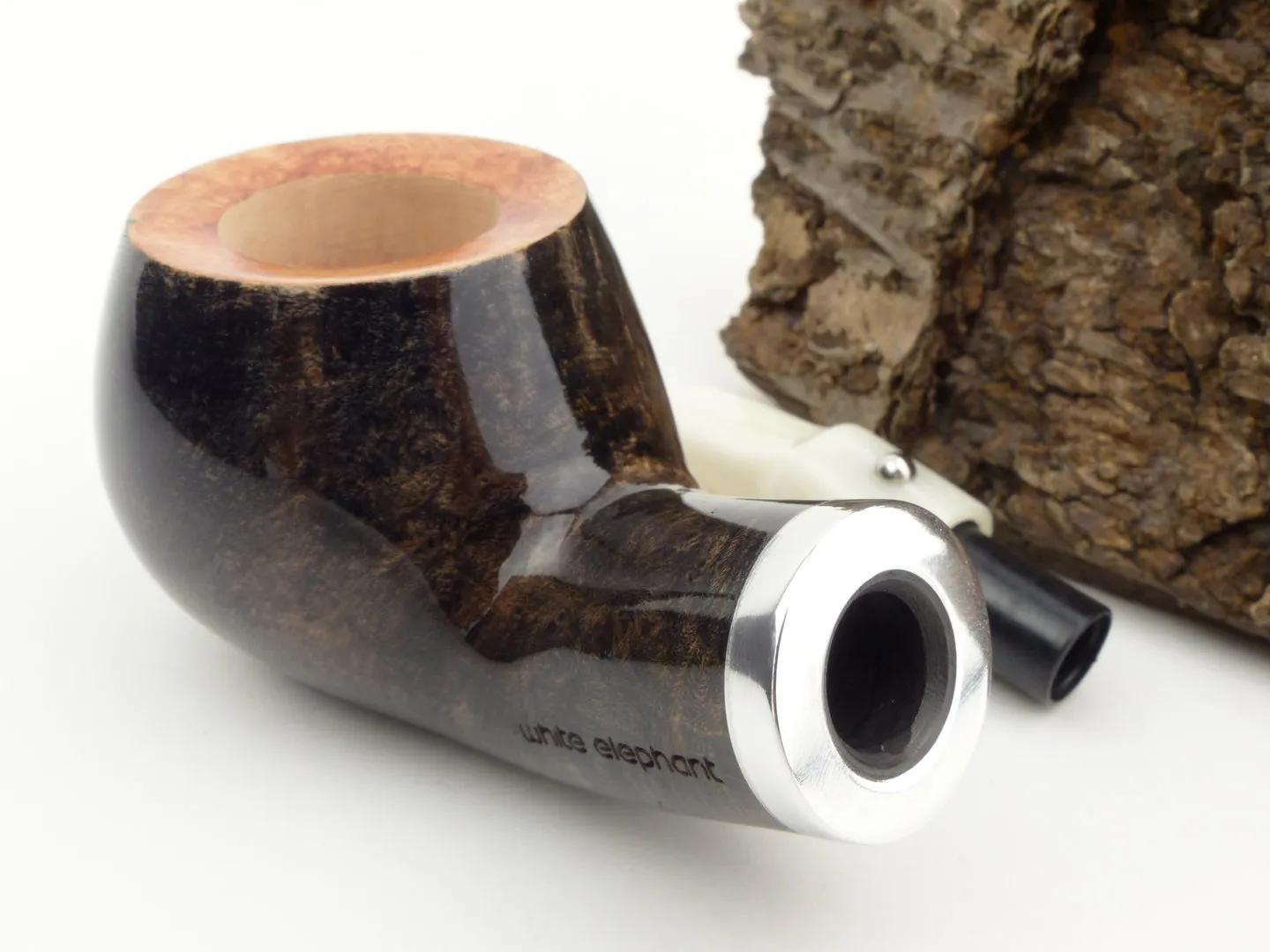 White Elephant Pfeife Ebony & Ivory grau 2 – Produktbild 8