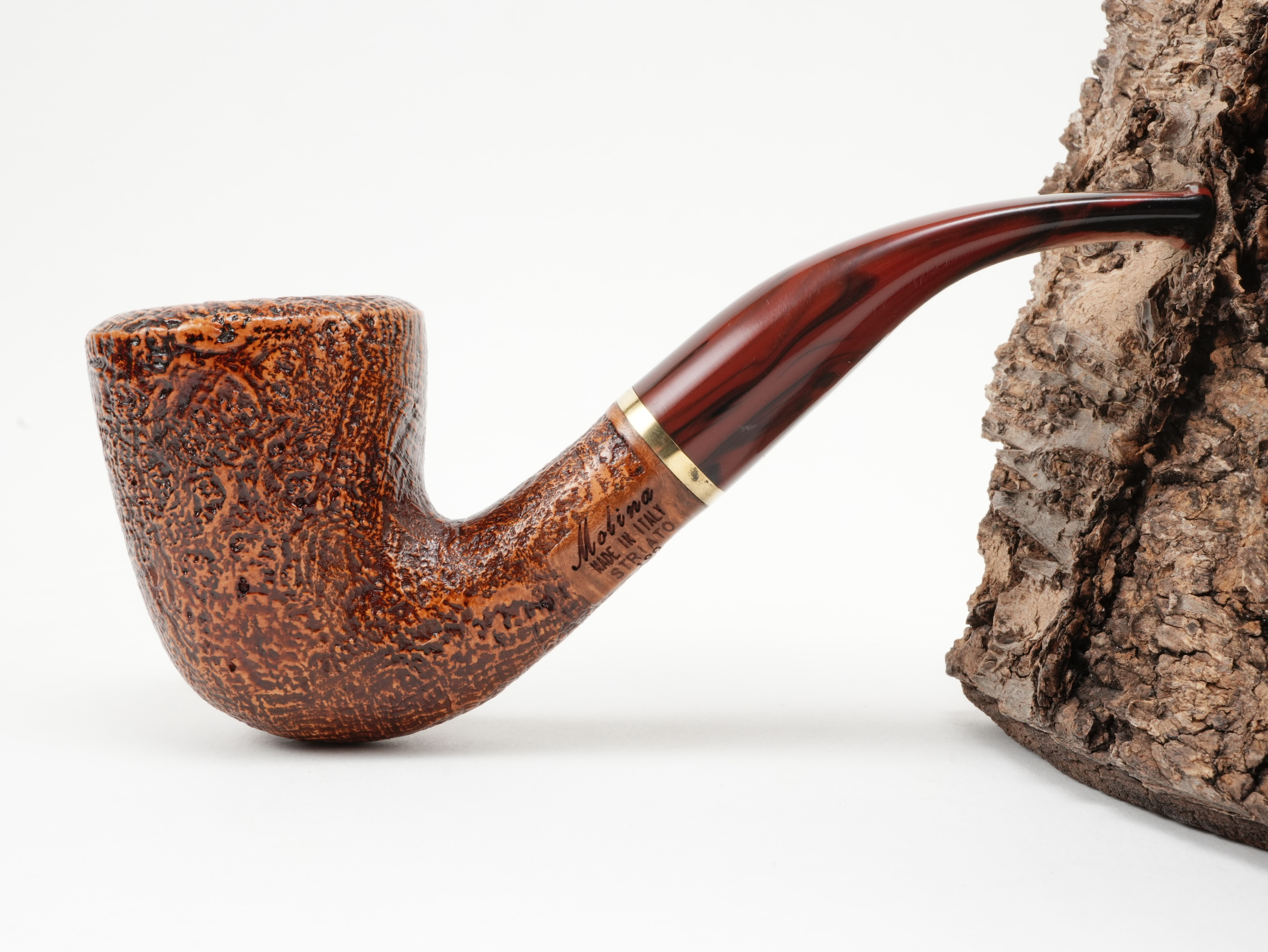 Molina Striato Pfeife sand braun 10
