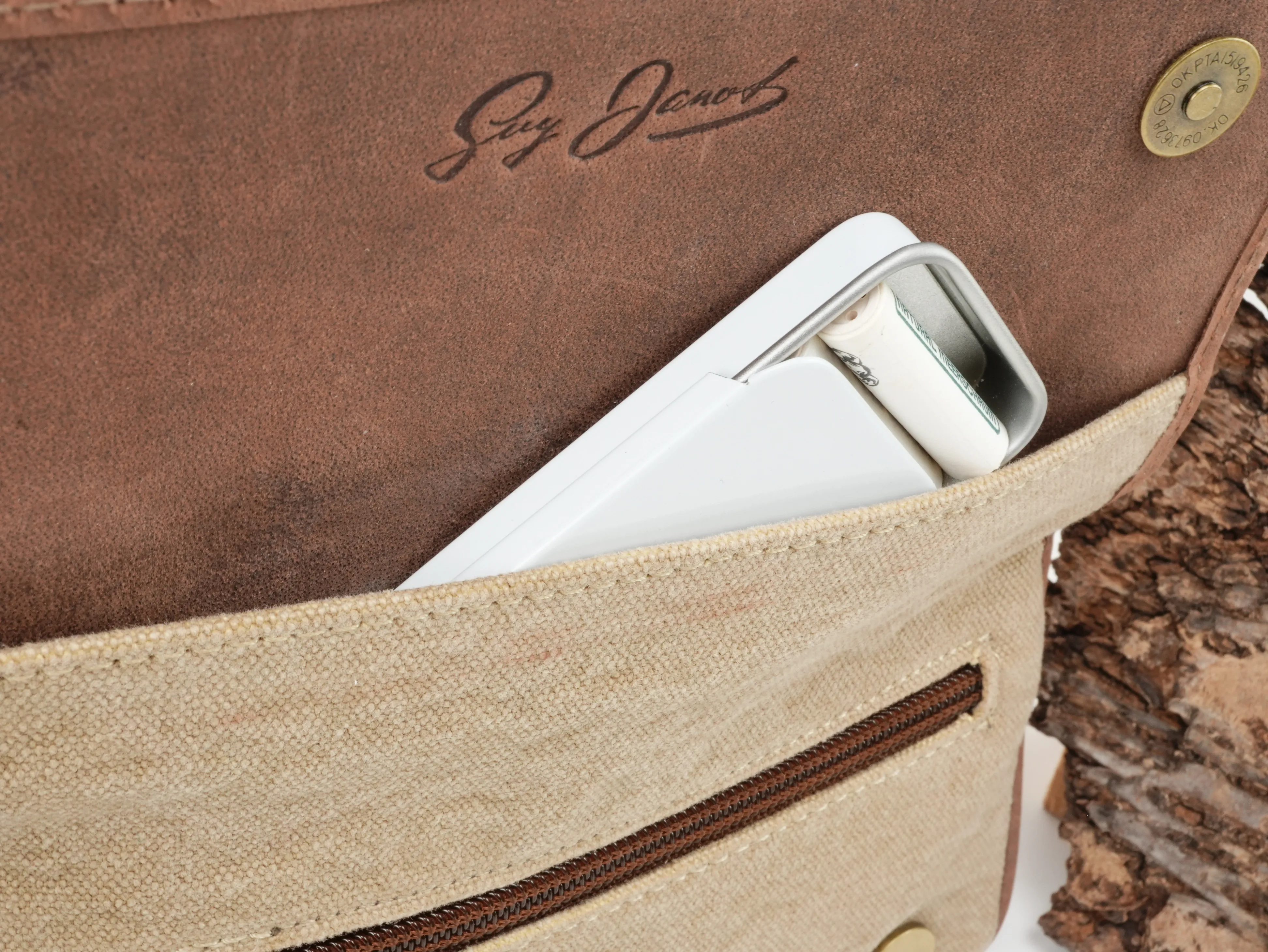 Guy Janot Pfeifentasche 2er Buffalo Canvas 6220 – Produktbild 7