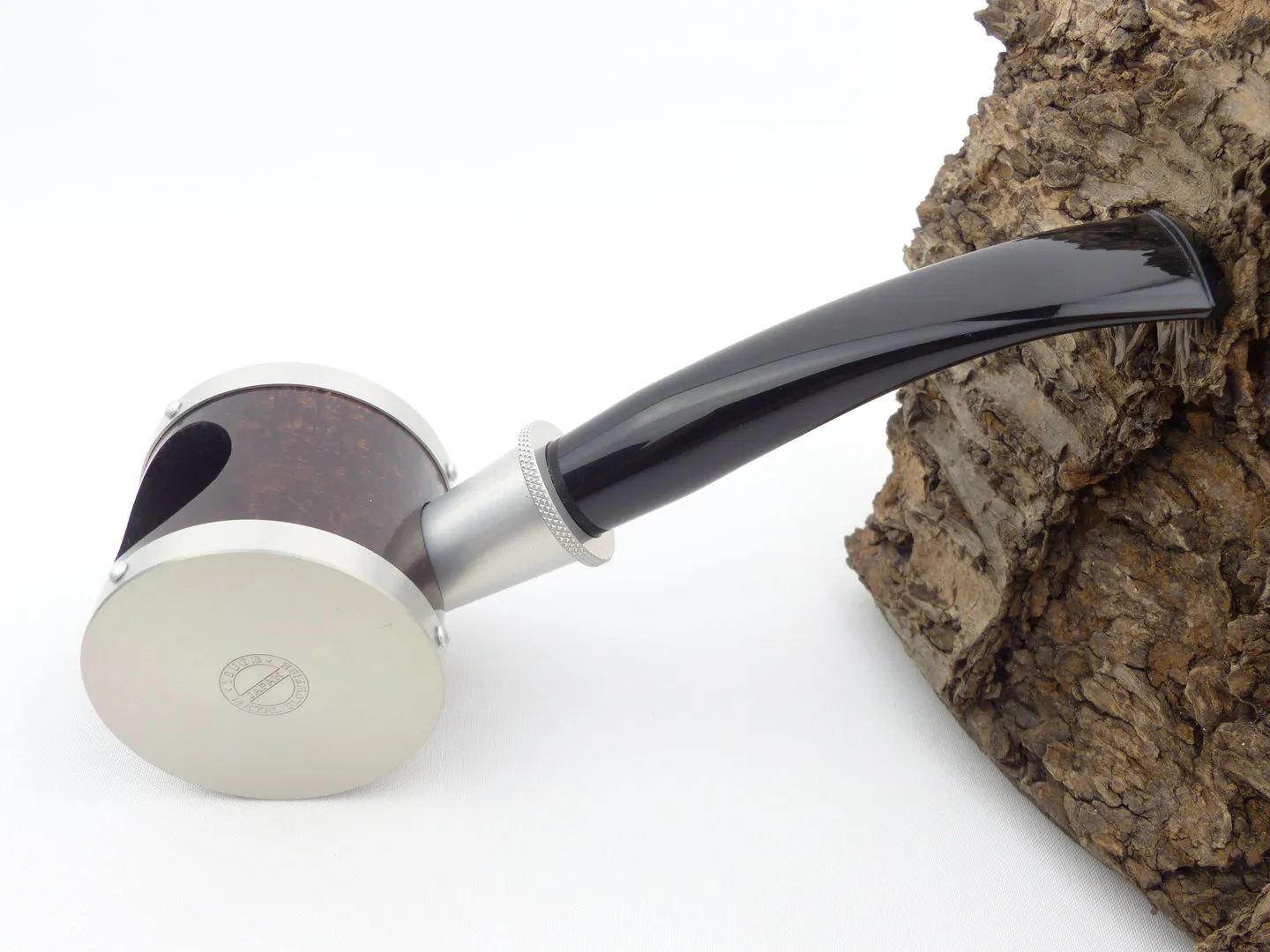 Tsuge Pfeife Blowfish silber Filter